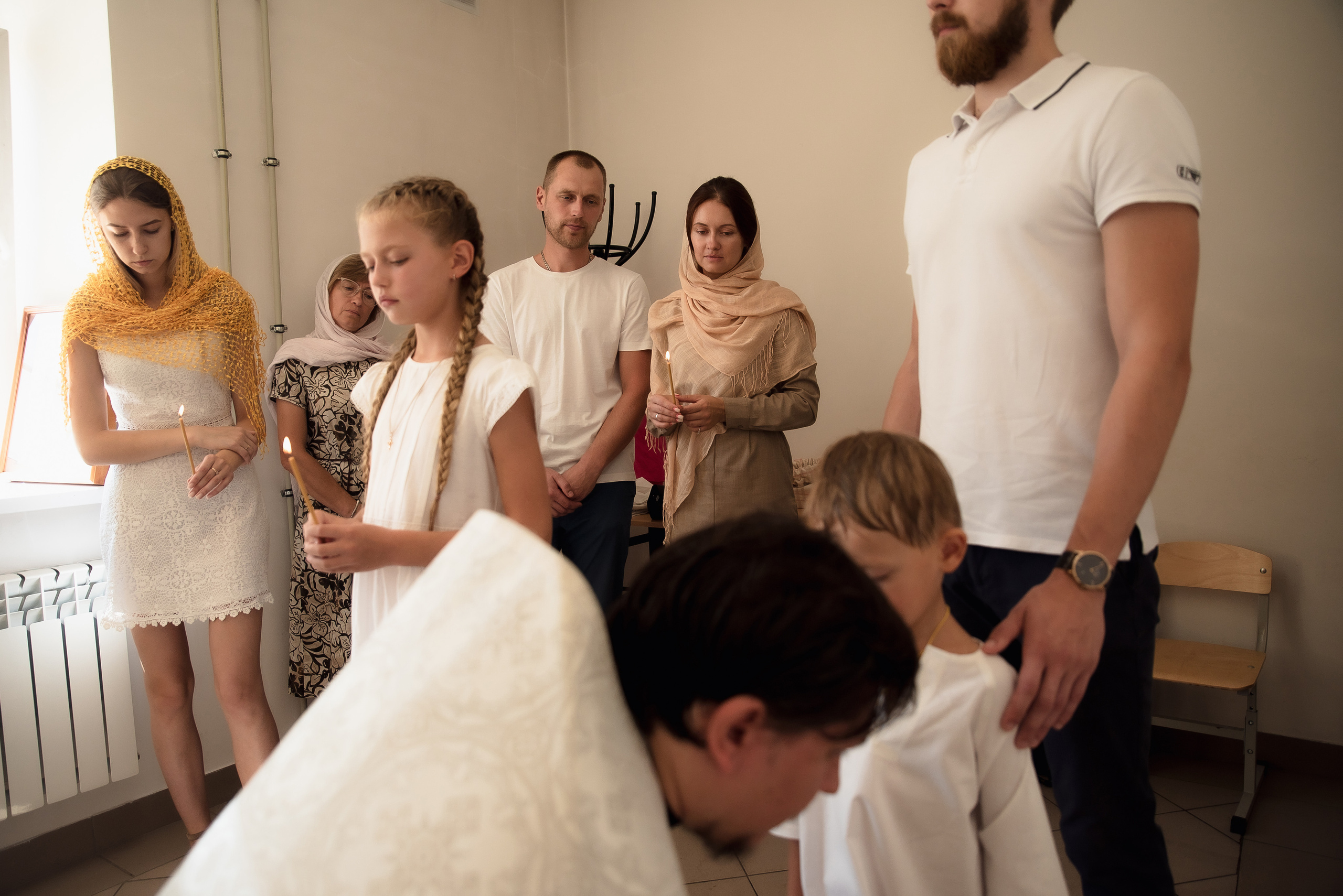 Крещение Юли и Вадима. Фотограф Таинства Крещения в Саратове Ильченко Артем