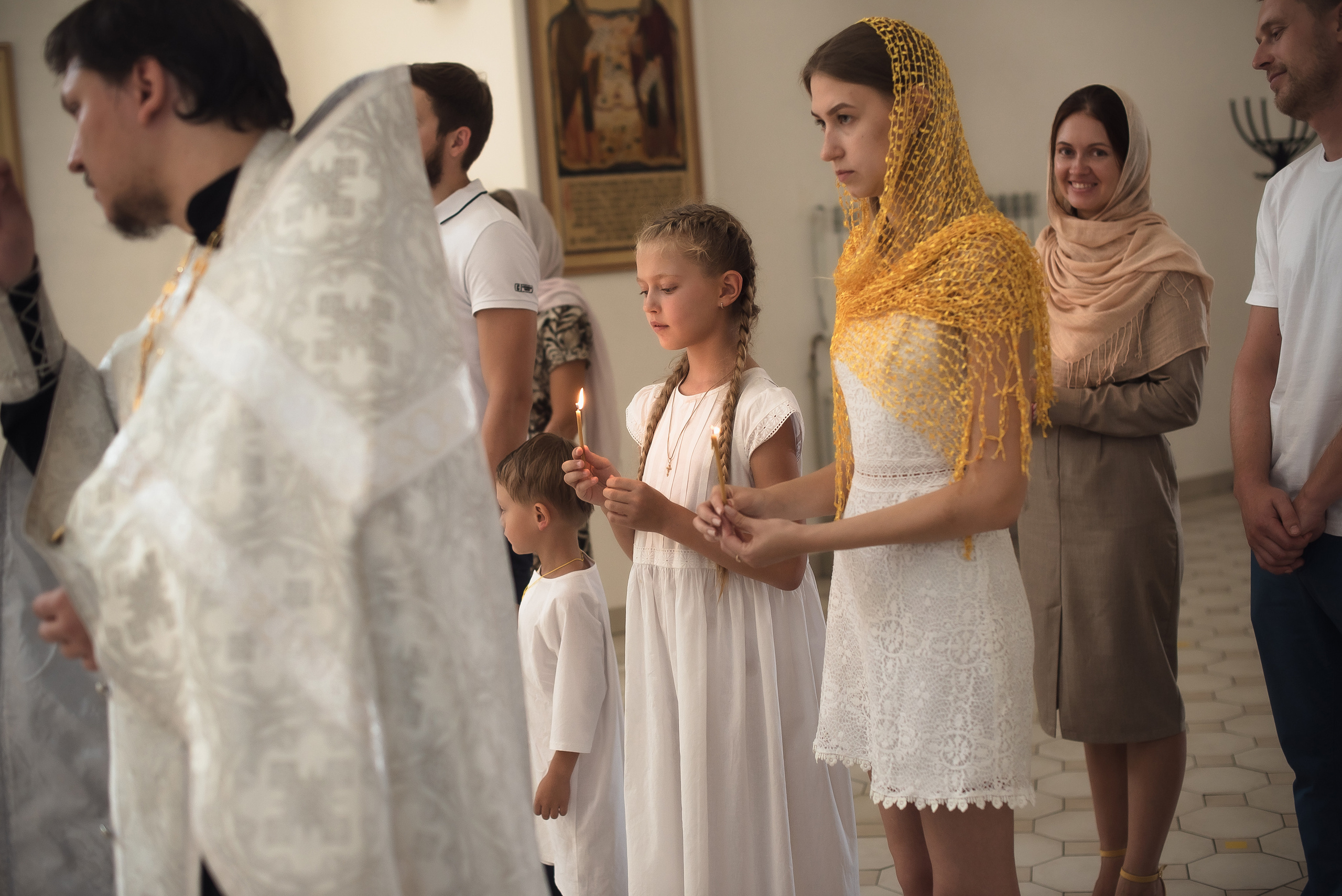 Крещение Юли и Вадима. Фотограф Таинства Крещения в Саратове Ильченко Артем