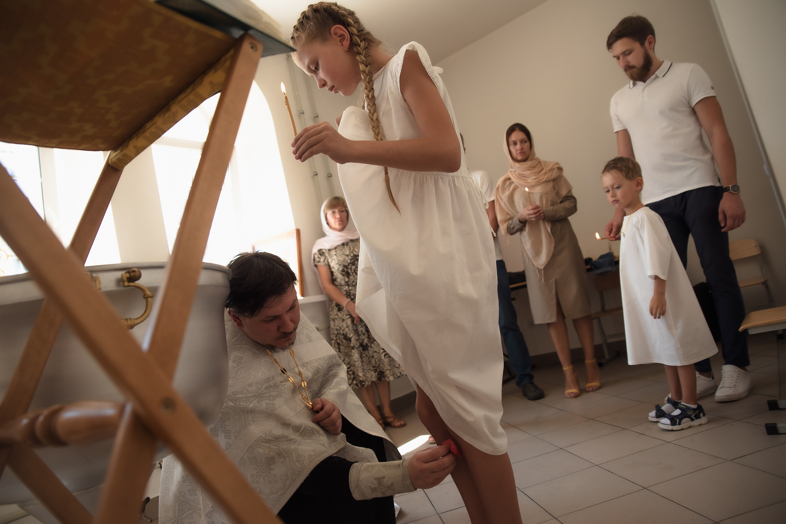 Крещение Юли и Вадима. Фотограф Таинства Крещения в Саратове Ильченко Артем