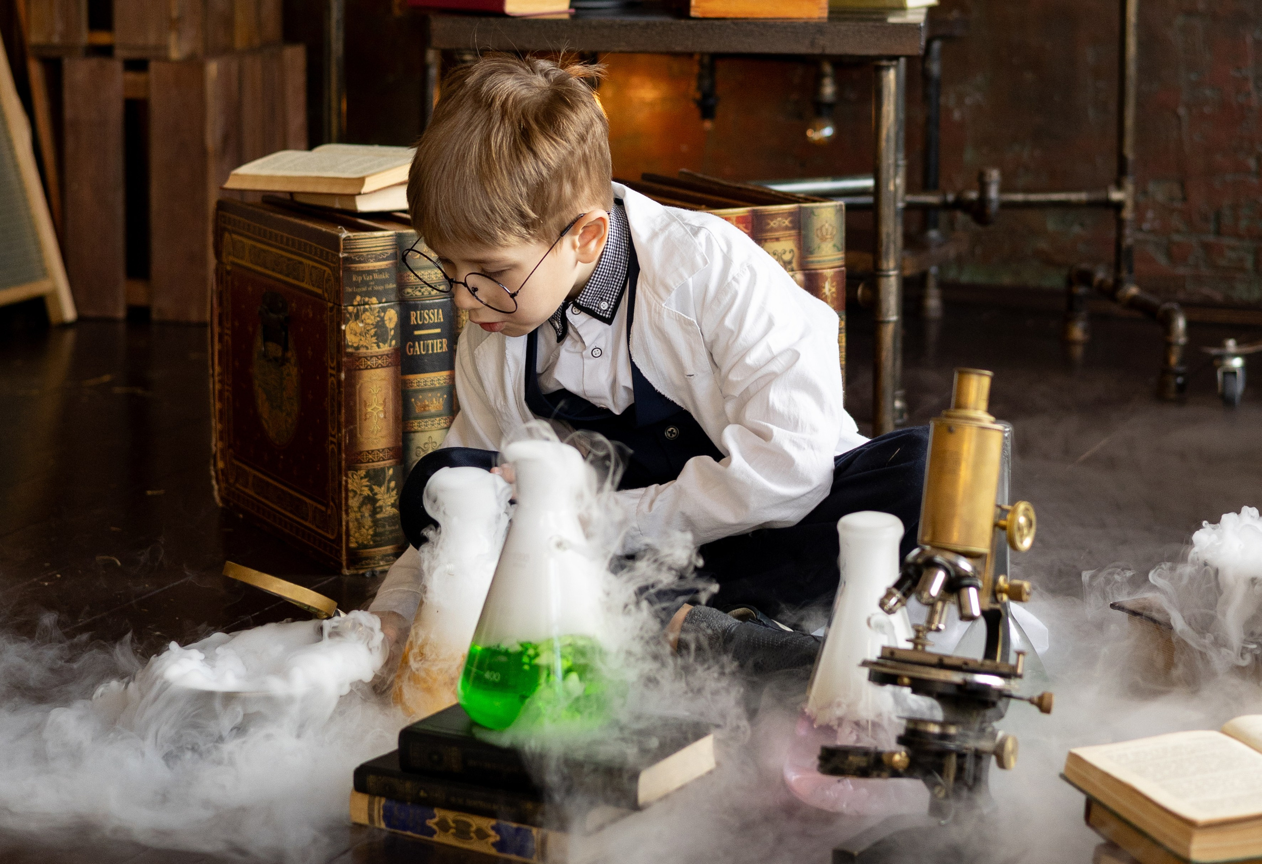 Фотосессия в лаборатории. Семейный фотограф в Москве Марина Петра