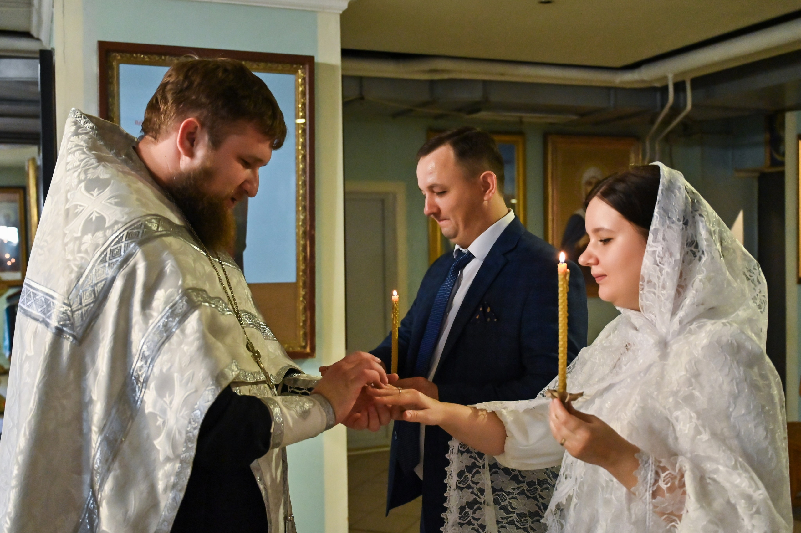 Венчание Андрей и Елена. Репортажный и свадебный фотограф в Липецке Иван Первойкин