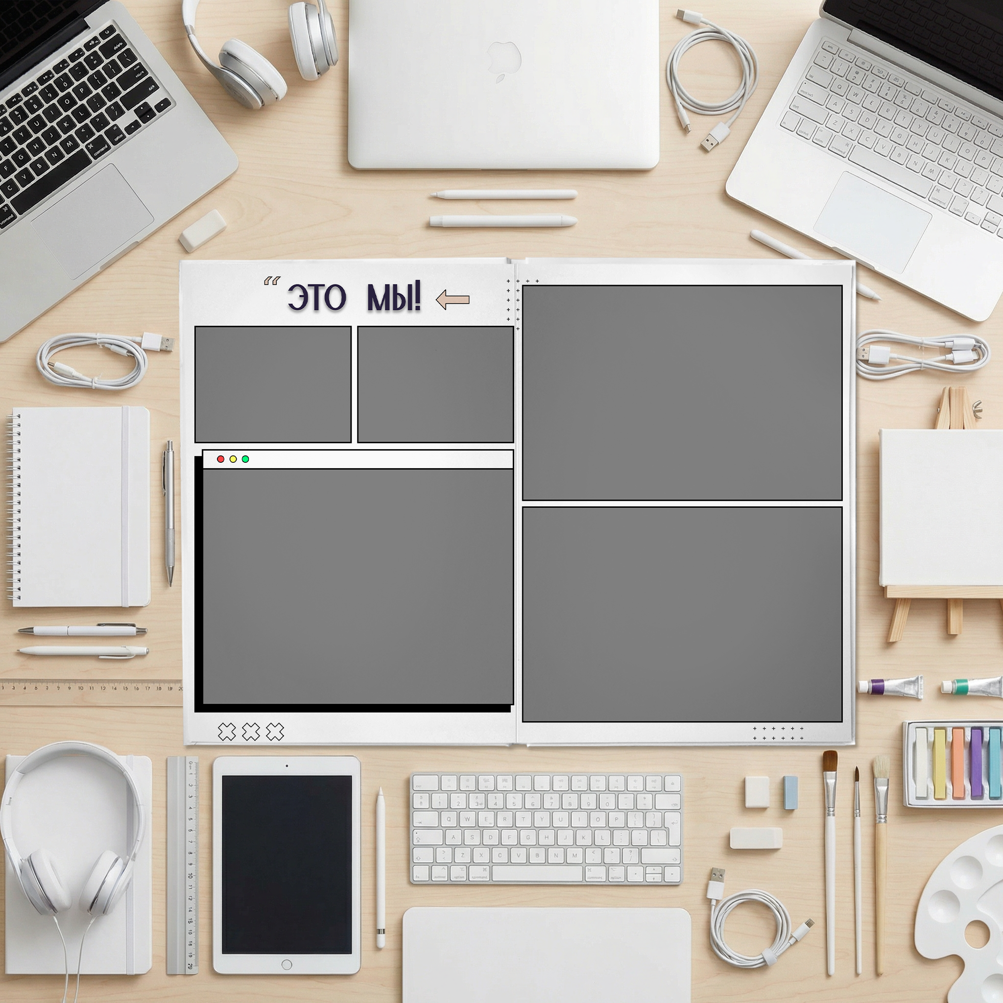 036 Internet II. Дизайны, psd шаблоны школьных и выпускных альбомов и обложек