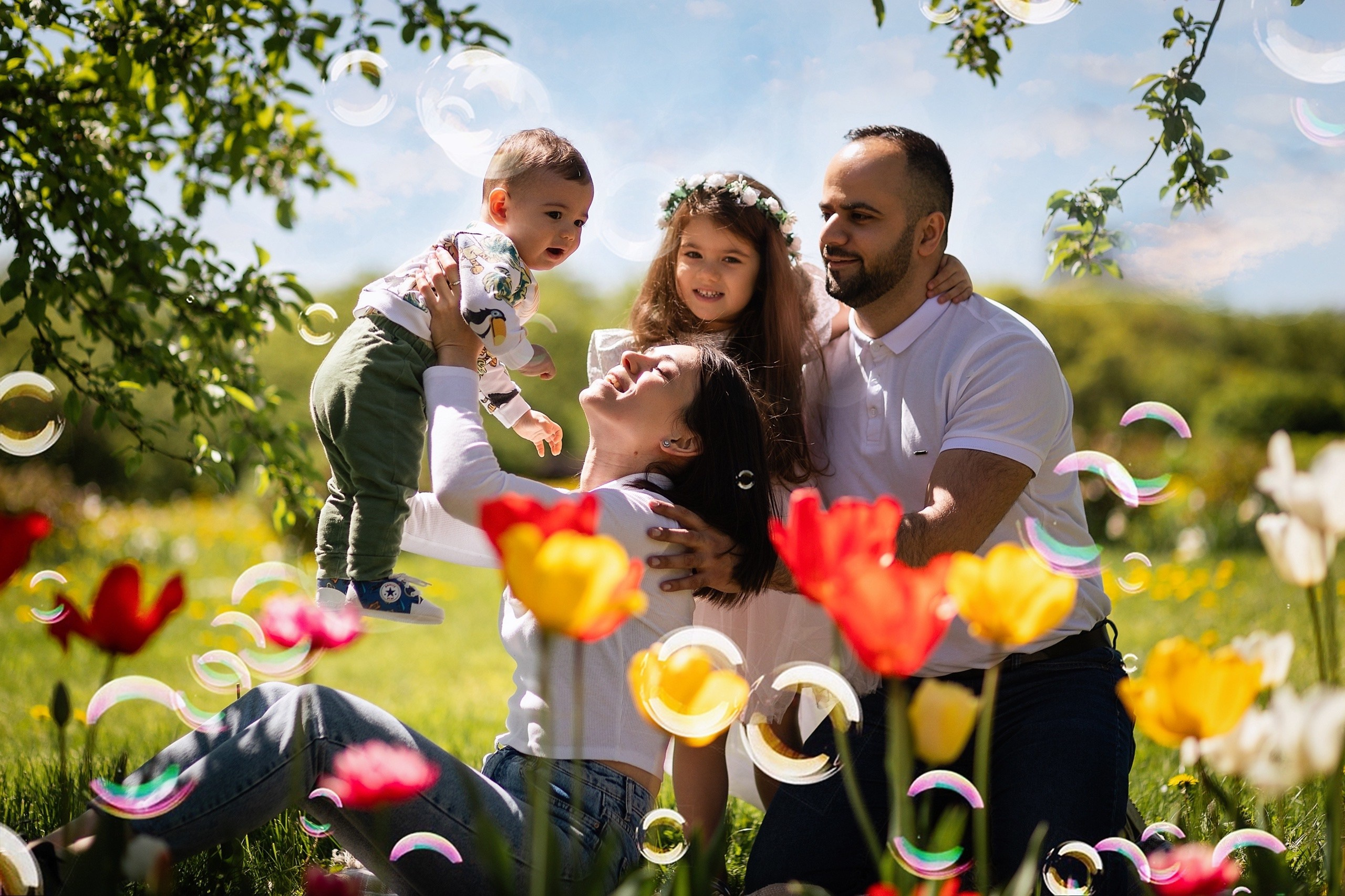 Фотосессия в цветущих садах