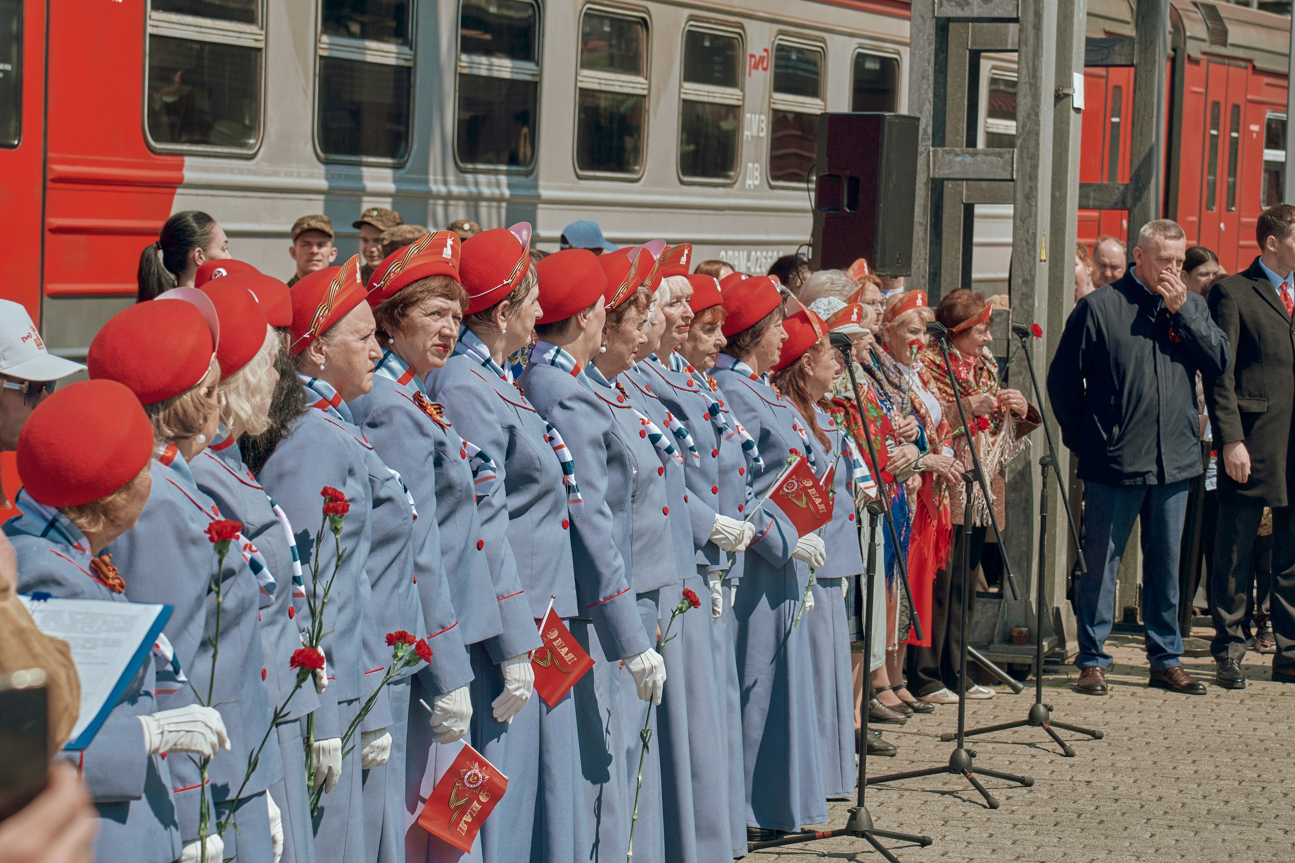 Поезд Победы!. Фотограф во Владивостоке