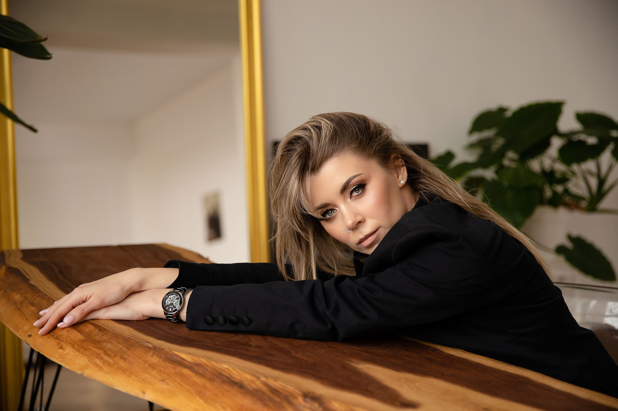 Женская портретная фотосессия в студии в Краснодаре. Семейный и свадебный фотограф в Краснодаре. Кристина Ендальцева