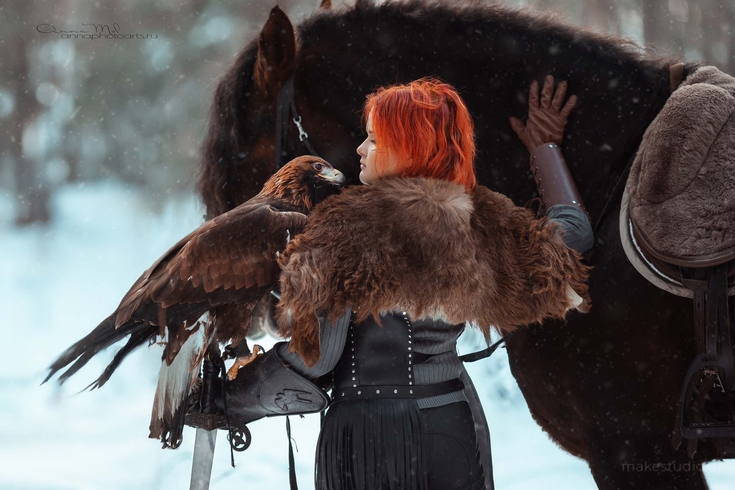 Настя, Малыш и Зевс. Анна Молчанова конный фотограф в Тюмени | фотосессии с лошадьми Тюмень