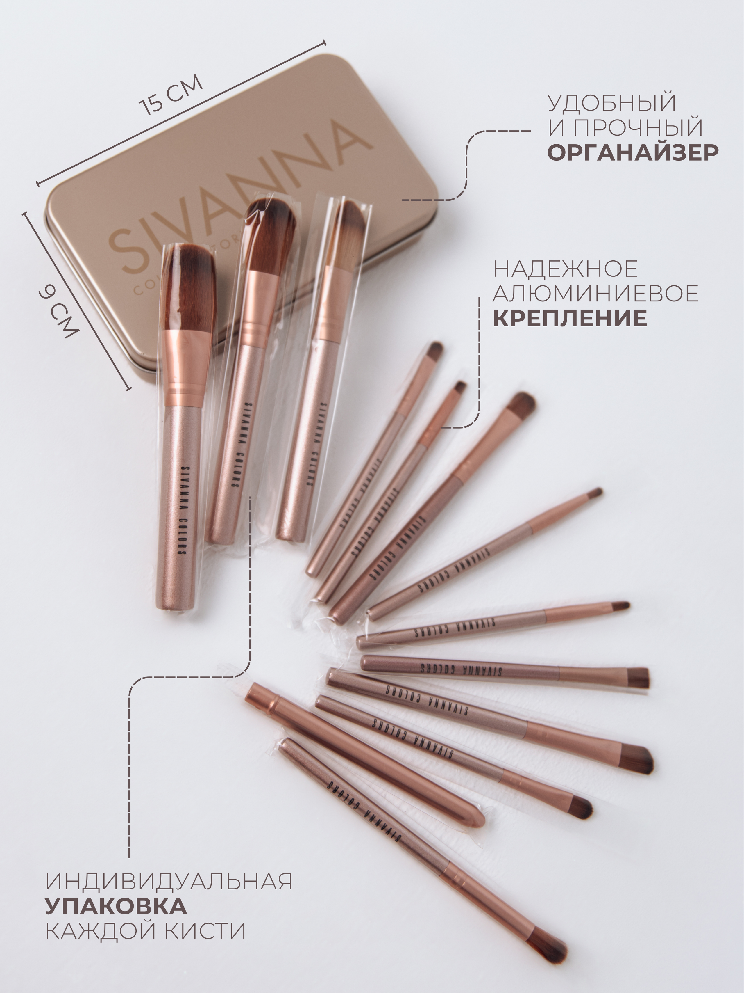 Инфографика кистей для макияжа. Л.УМ 48° — дом графического дизайна