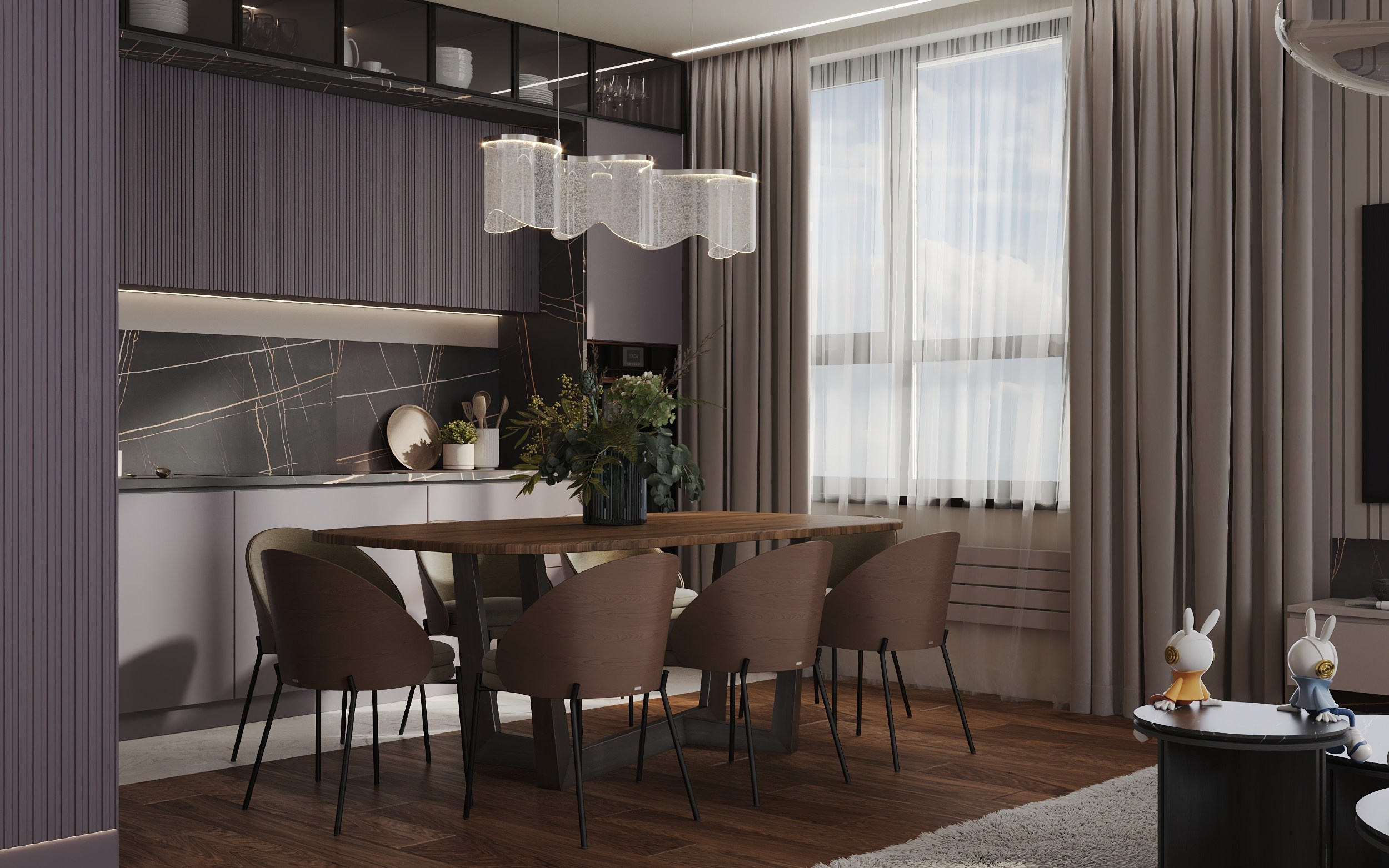 4-х комнатная квартира в Москве. Интерьерный 3Д Визуализатор Маргарита Оберемко