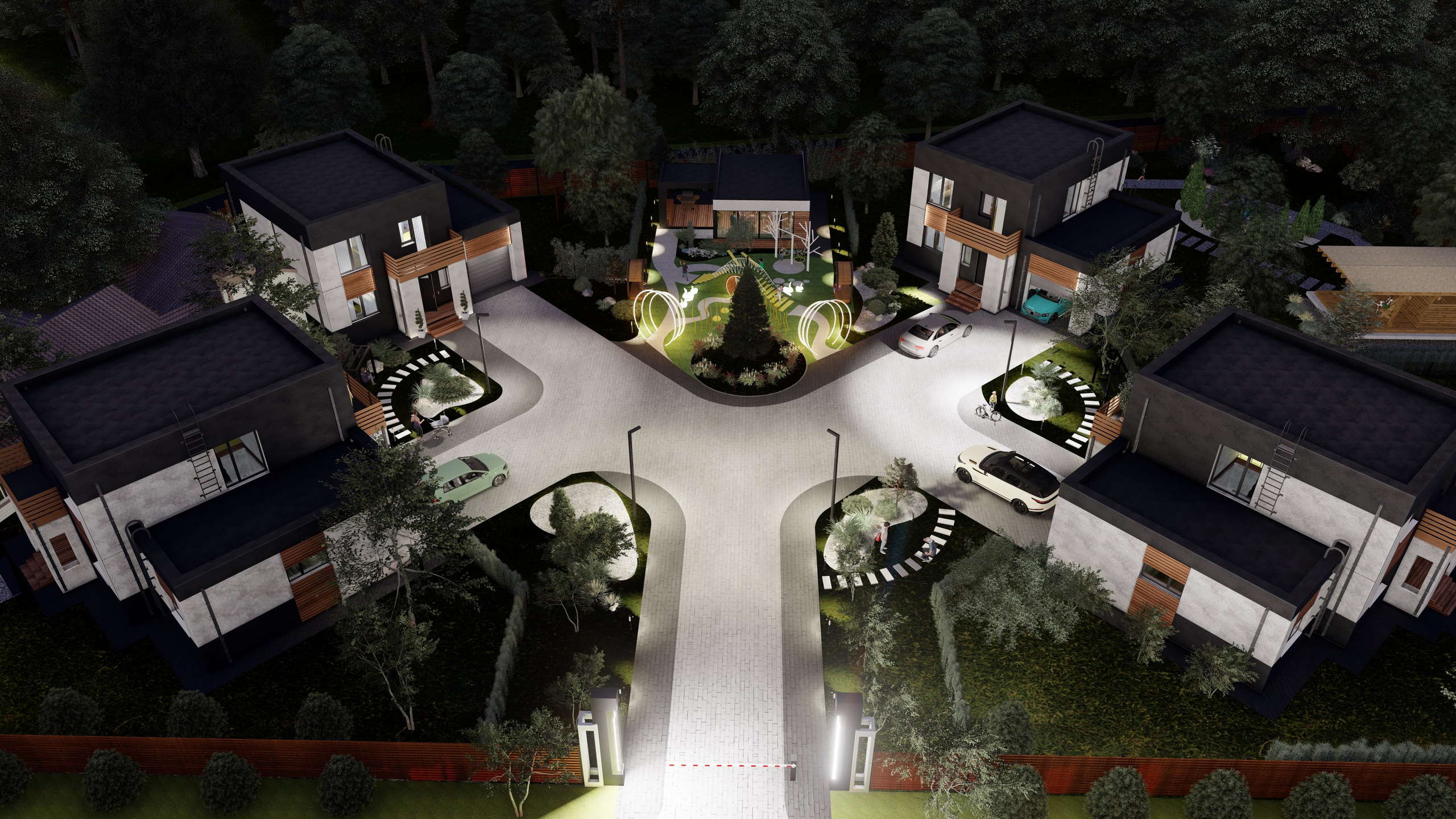 Благоустройство детской площадки. Александра Койтова — Архитектор малоэтажных зданий в Новосибирске