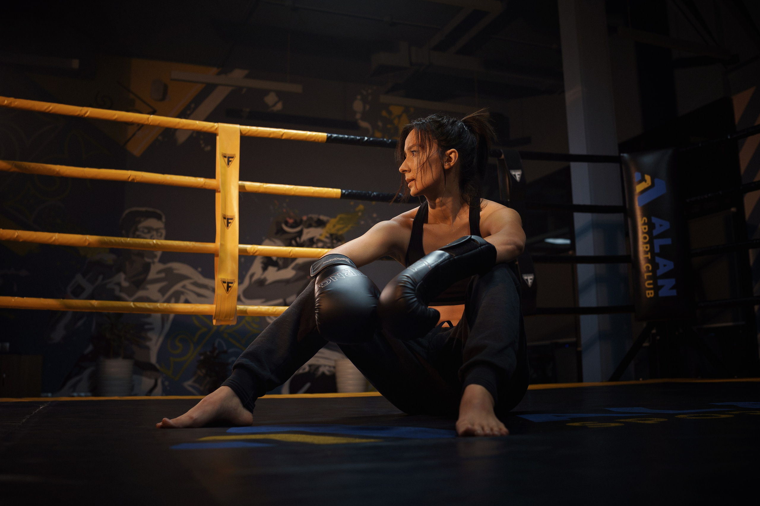 Фотосессия в боксерском зале