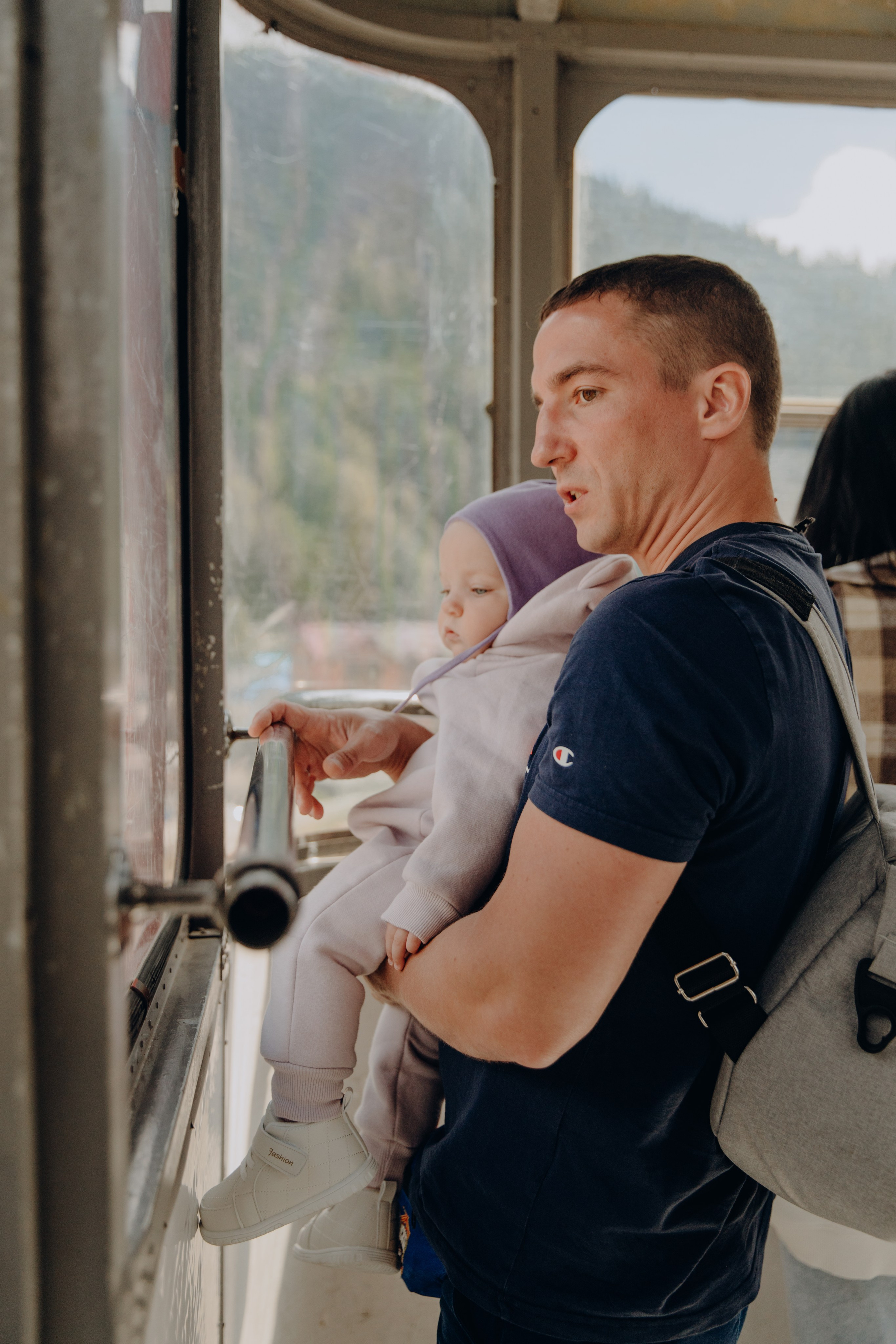 Юля с семьей, Домбай. Портфолио