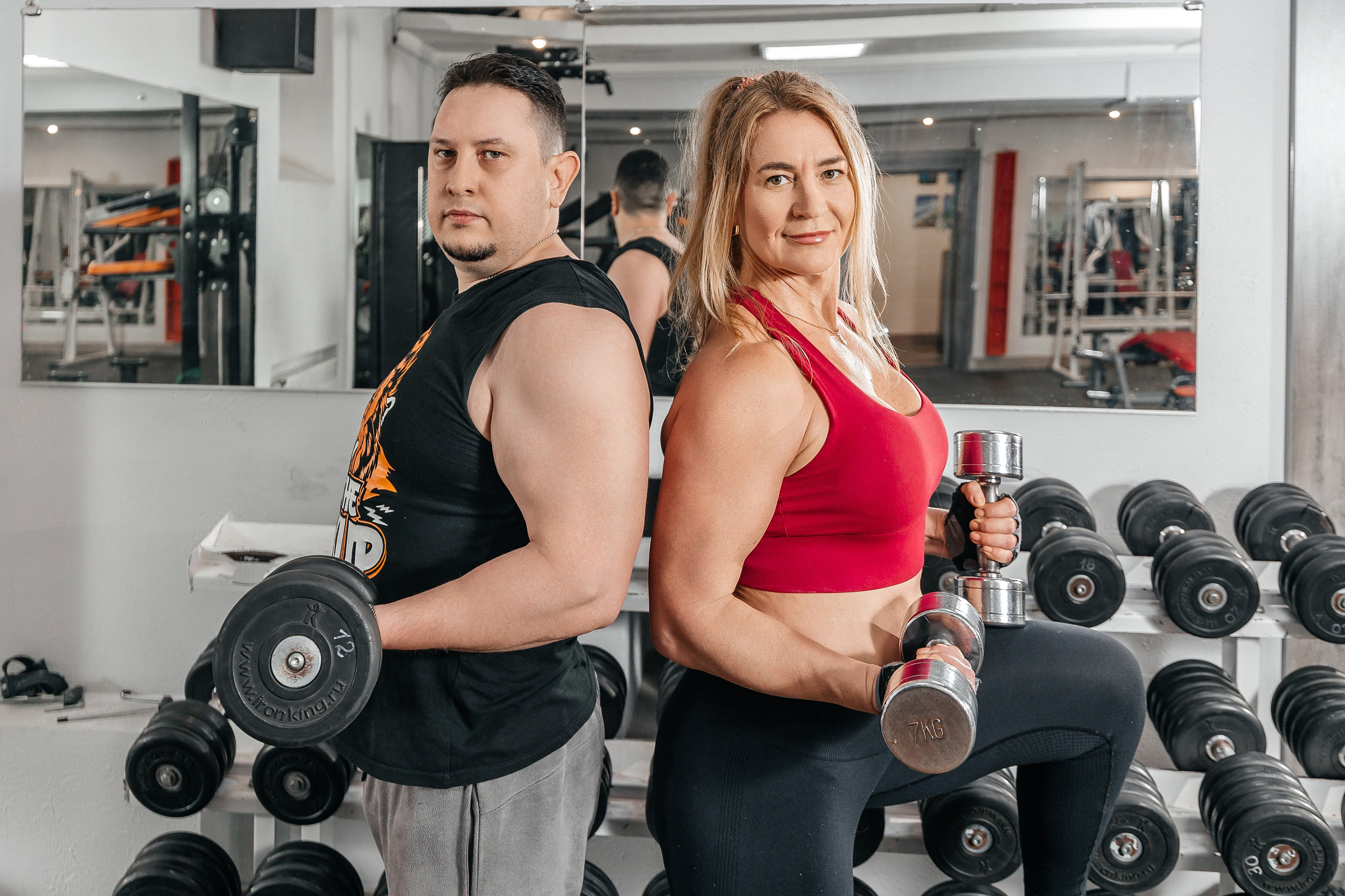 Наталья и Александр тренера фитнес-зала «Импульс». Александр Антонов. Профессиональный свадебный, репортажный фотограф в Москве, Подольске. Фото+Видео на любой праздник