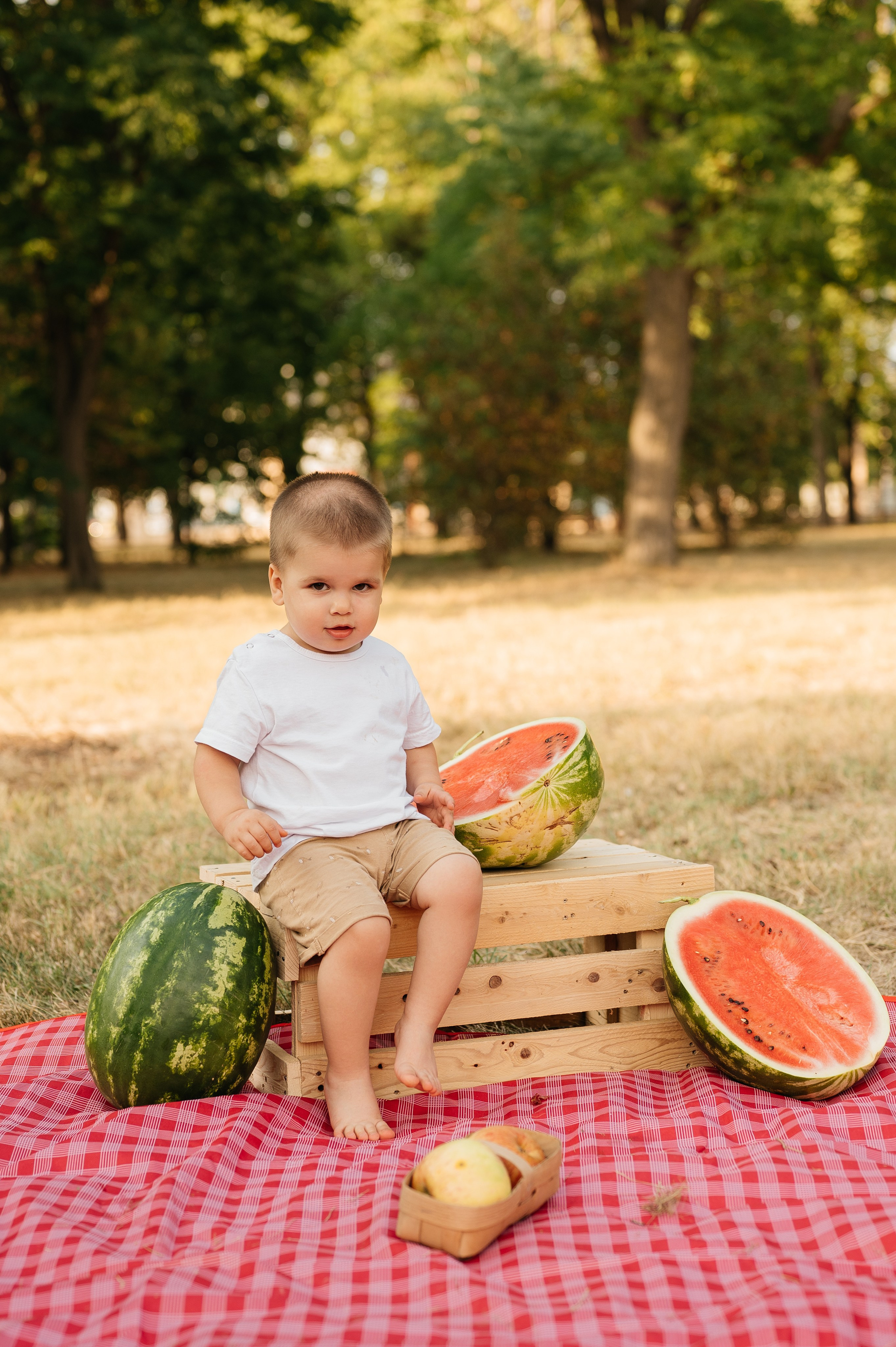 Летняя семейная фотосессия в парке. Свадебный и семейный фотограф в Краснодаре Алина Мельник