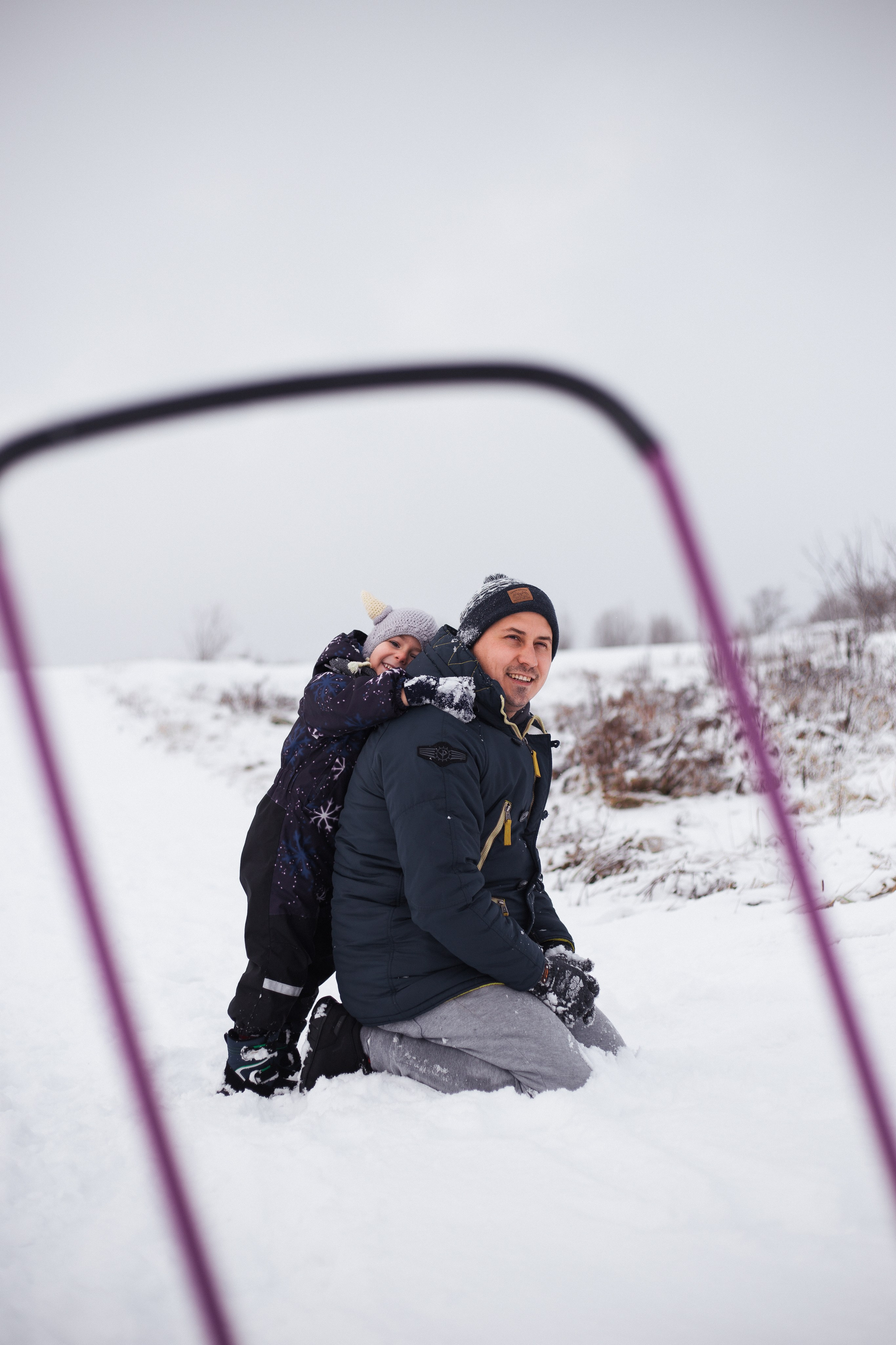 Снежная прогулка Егора и Ефима