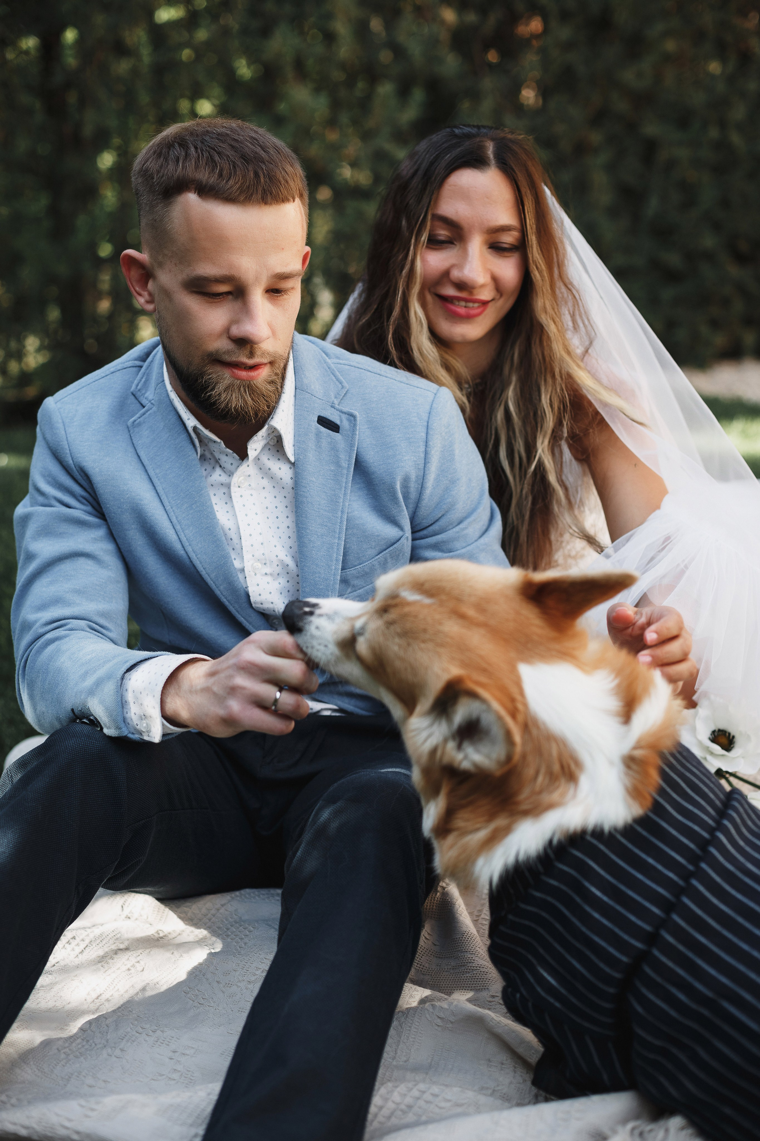 Фотосессия в Таганроге: Денис и Маша с их очаровательной собакой. Свадебный и семейный фотограф в Таганроге Бакарюк Антон