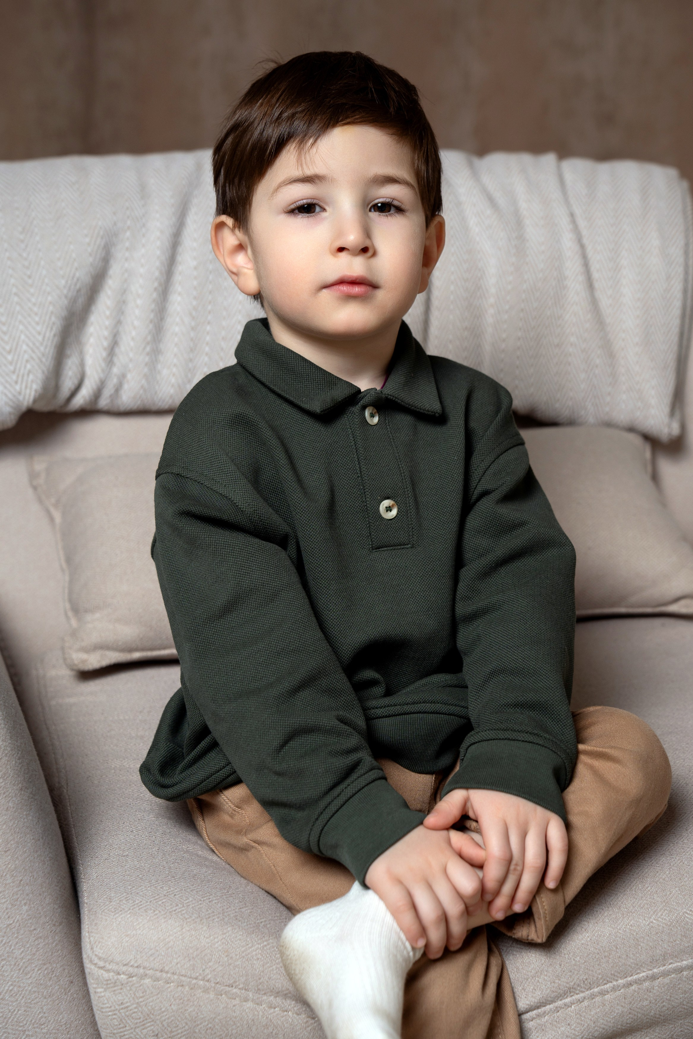 Семейная фотосессия в студии. Портретный фотограф Олеся Владимирова в Москве