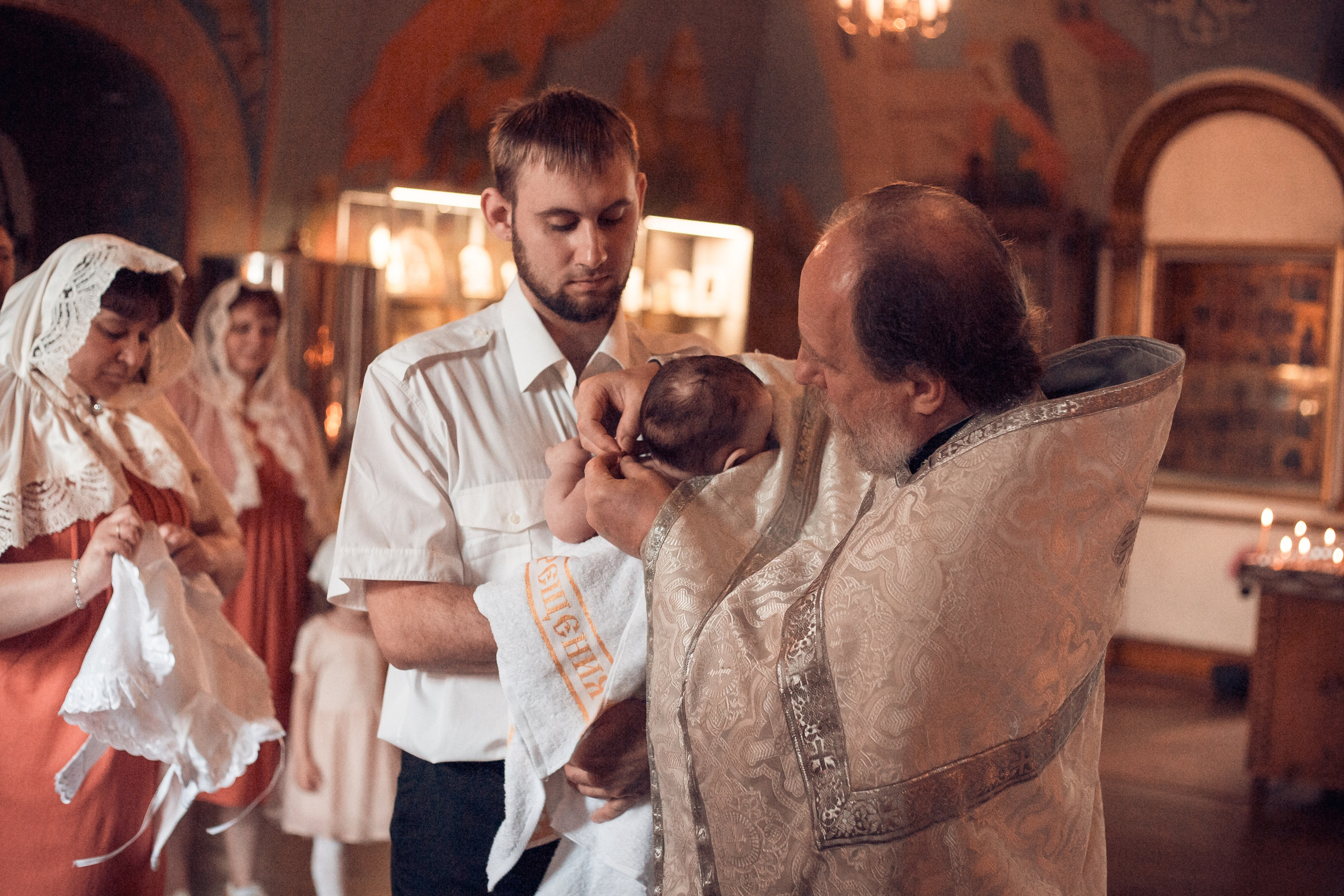 Крещение Артемия в Георгиевской церкви Калуги