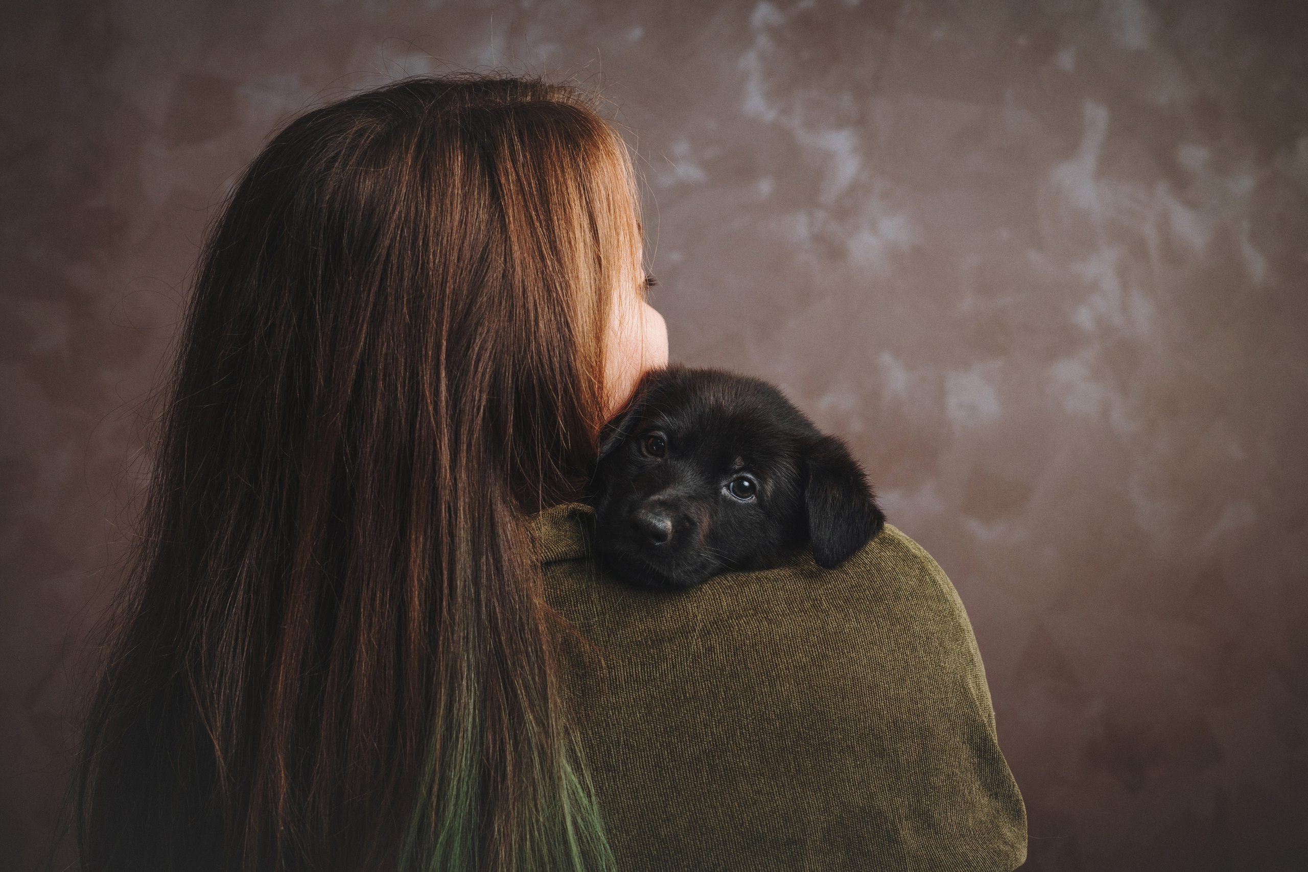 Аня и Базилика. Фотограф анималист Осипчикова Мария