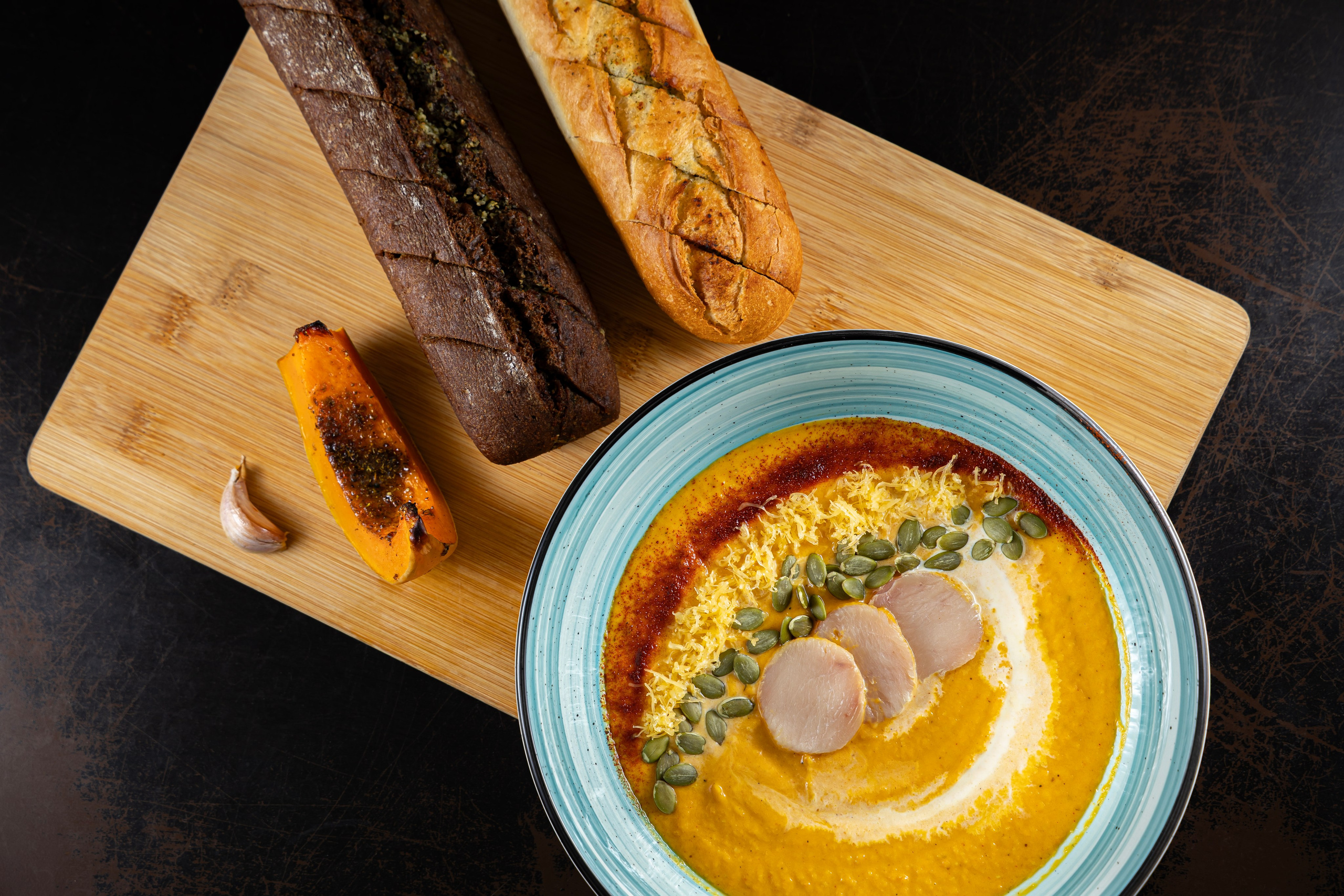 Тыквенный суп. Фотограф Александр Глебов