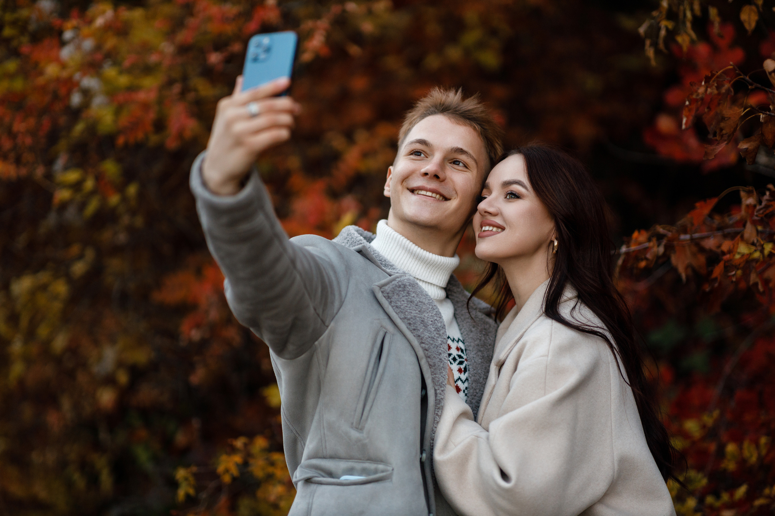 По осенней дороге. Первые кадры с прогулки Насти и Вани. Свадебный фотограф в Крыму и Севастополе Ольга Баскакова