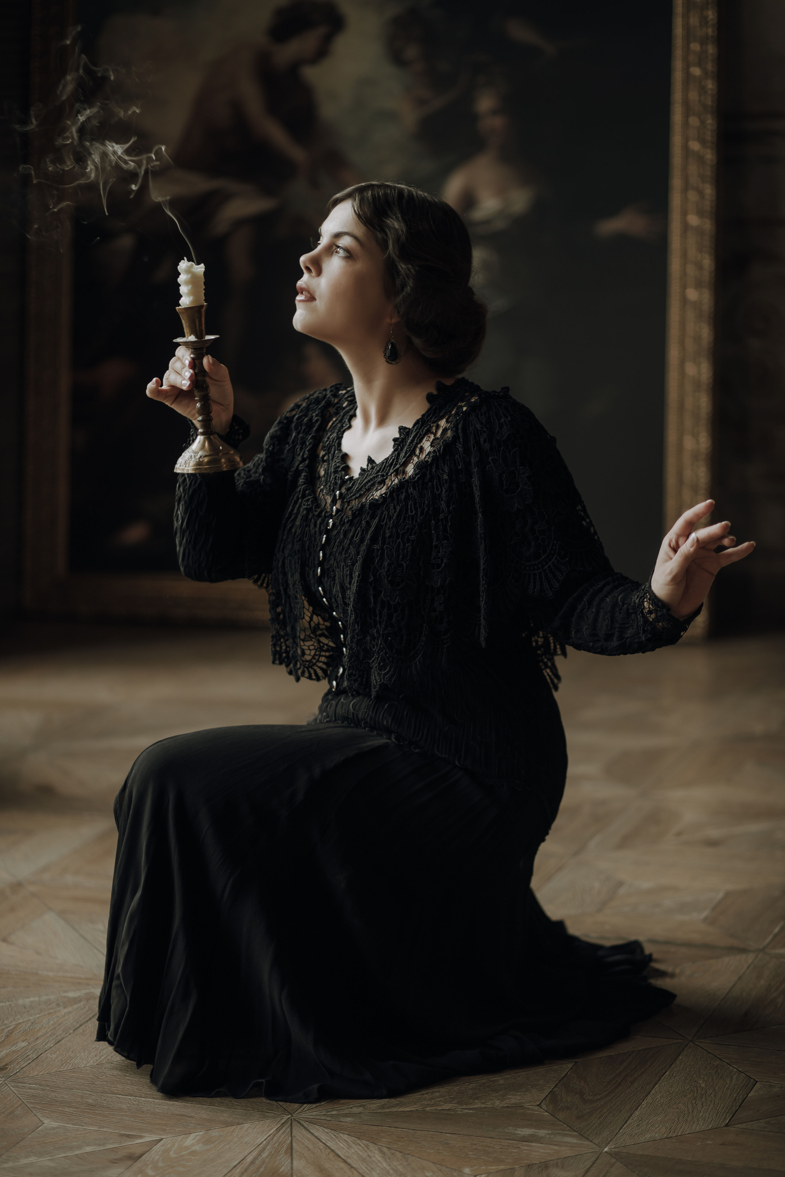 Оттого что я терпкой печалью, напоила его допьяна…. Художественная винтажная фотография