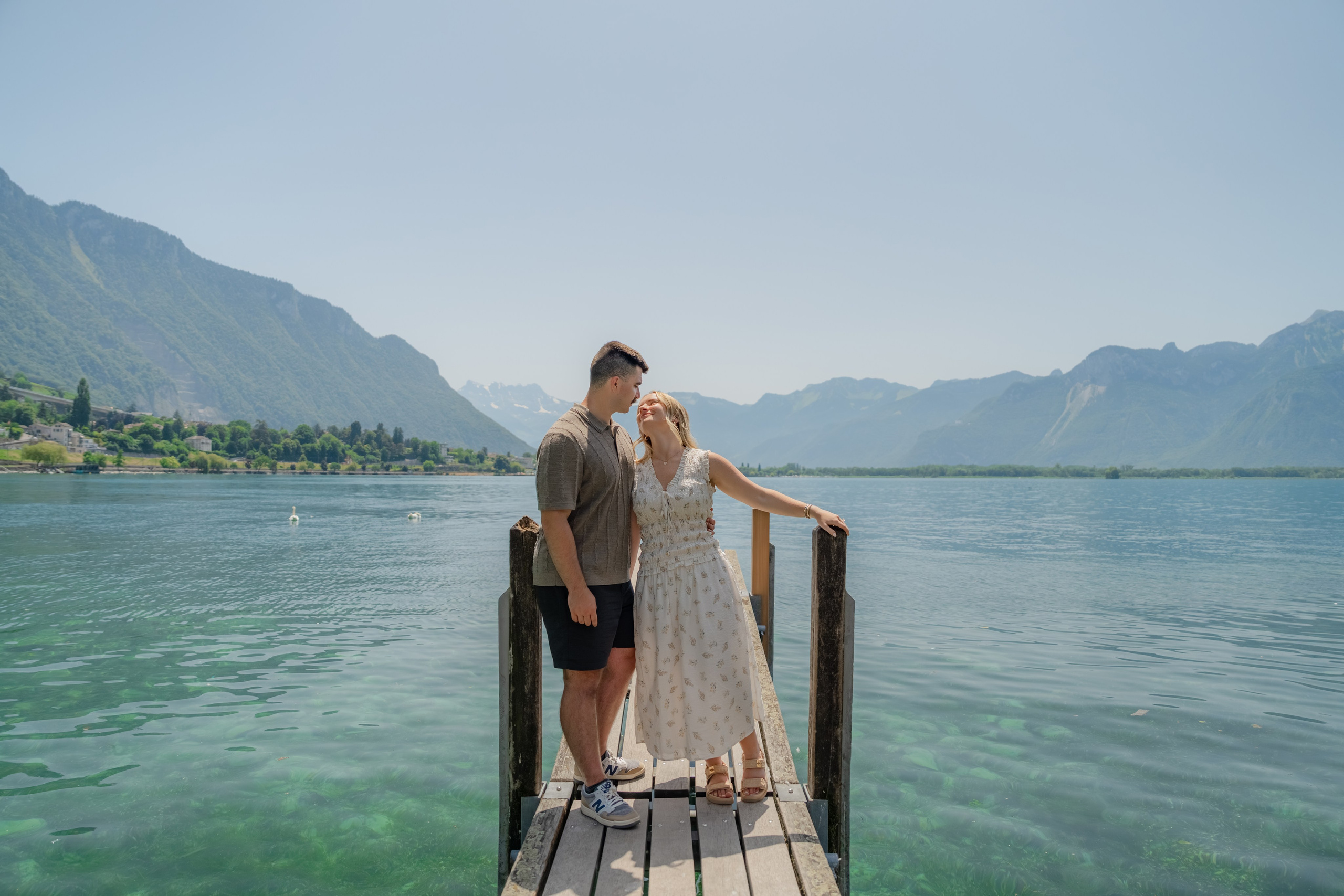 Brooklyn & Dakota | Proposal Montreux. Профессиональный свадебный фотограф в Женеве и Швейцарии | Таня Вовчецкая