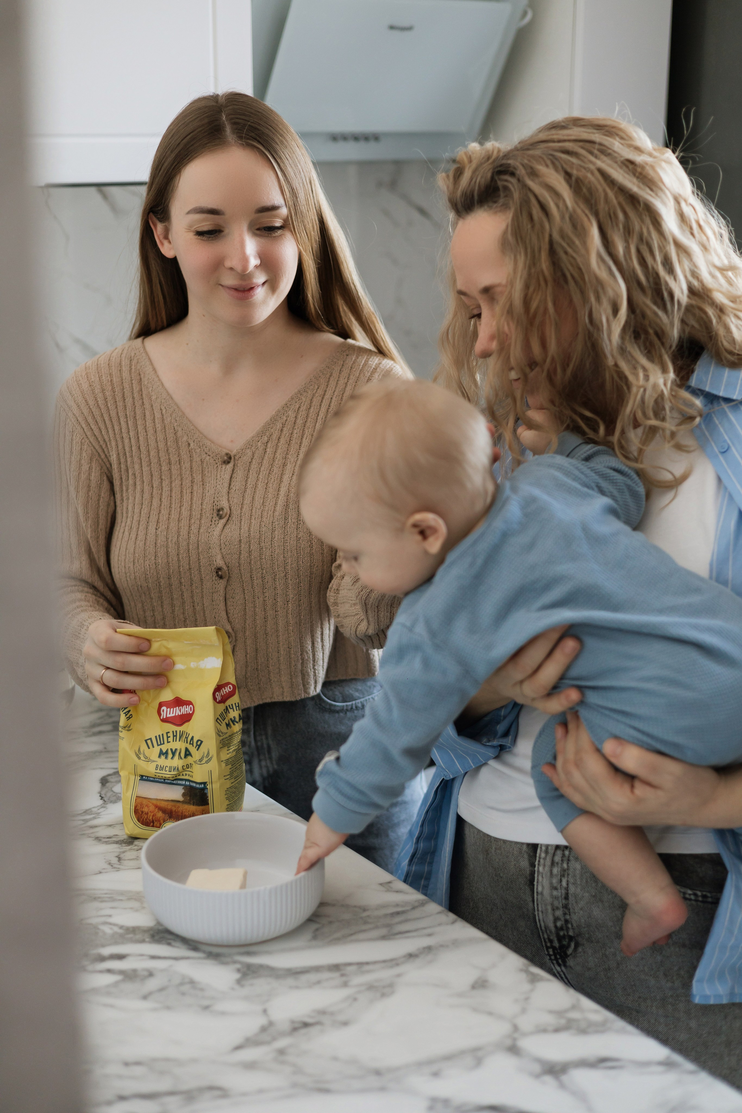 Тимоша с мамой и бабушкой. Фотограф в Кемерово Миллер Анна