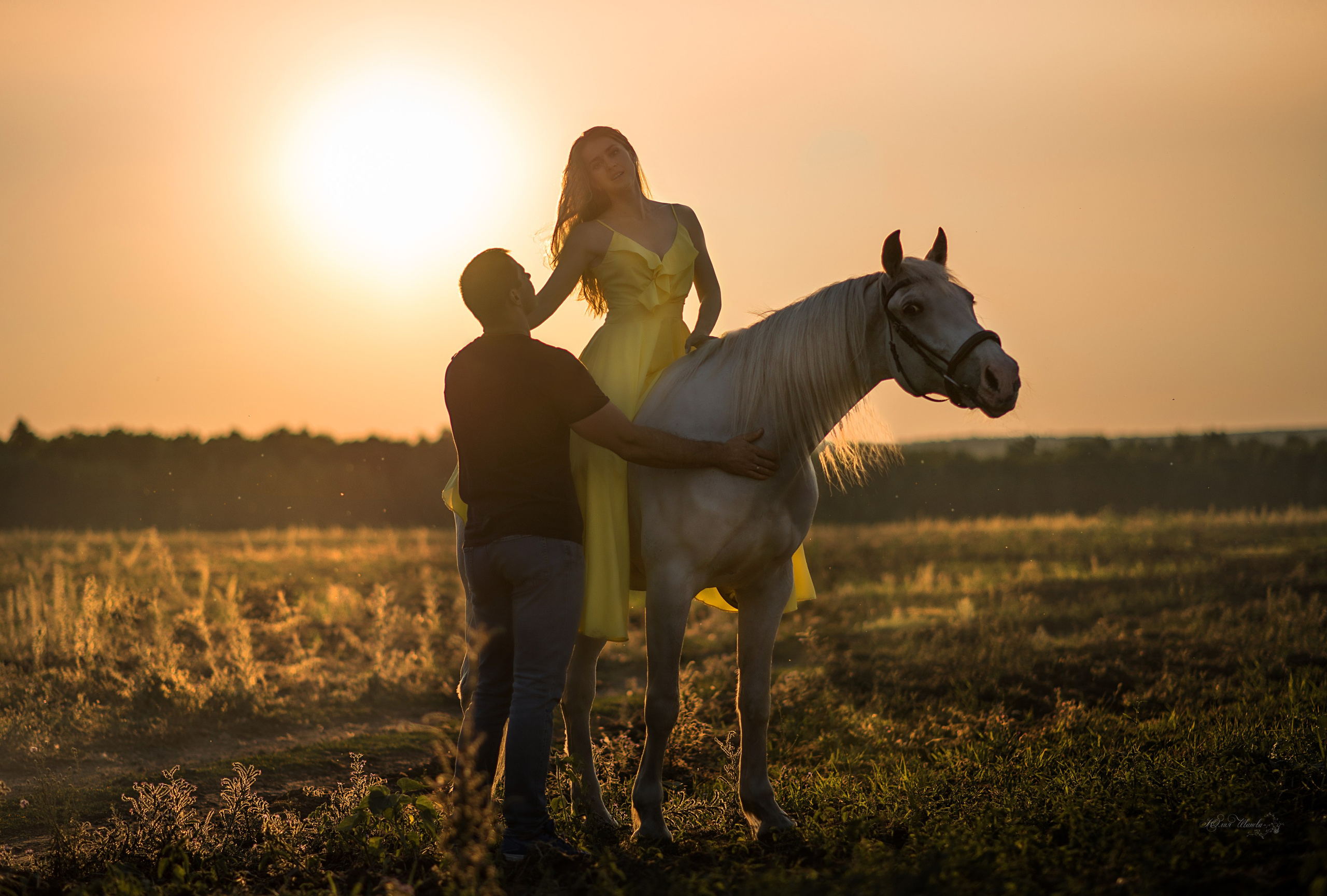 Кристина и Илья, Каспиец и Багрец. Конный фотограф в Саратове Юлия Иванова