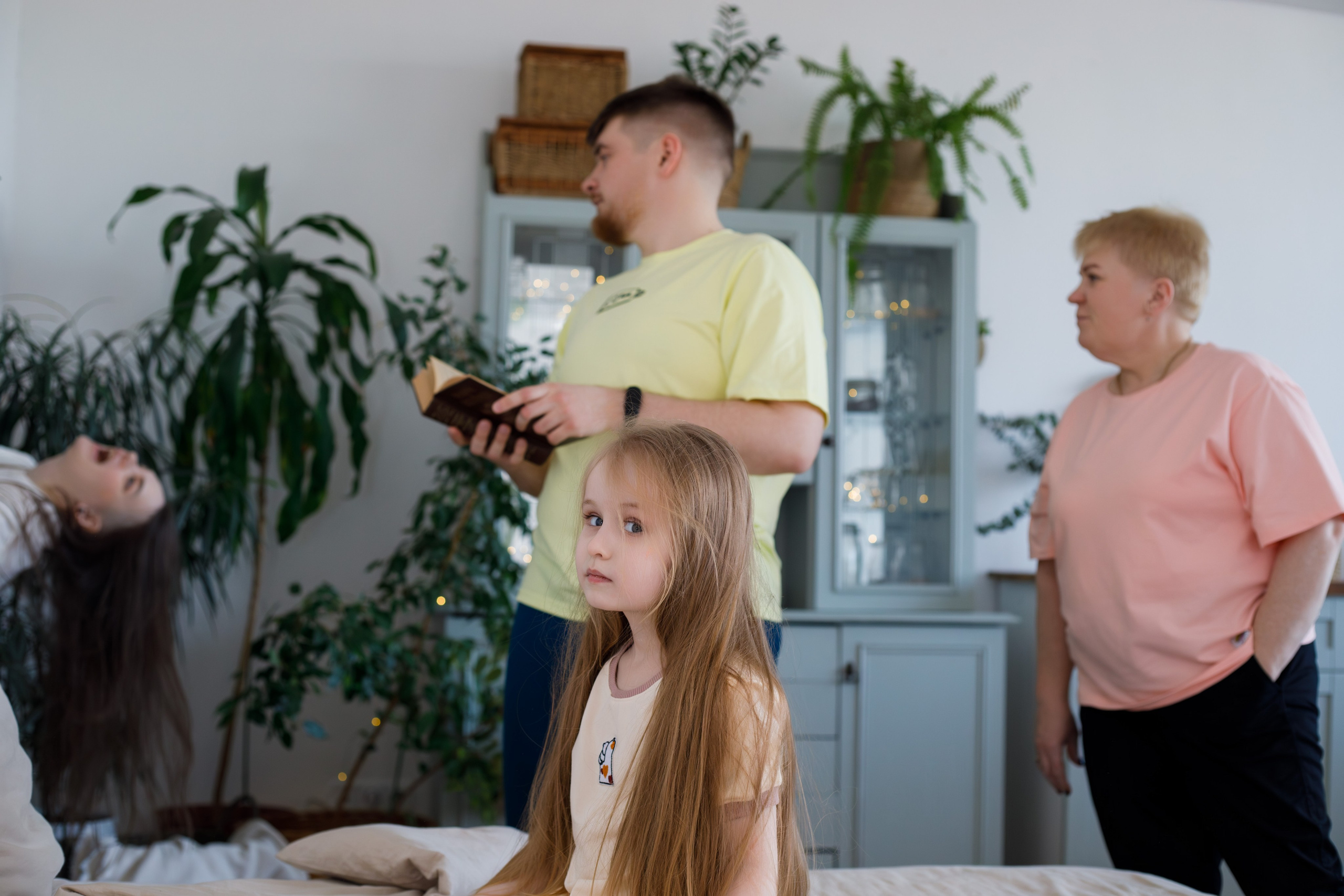 Аннушка и её семья. Фотограф Екатерина Козловская