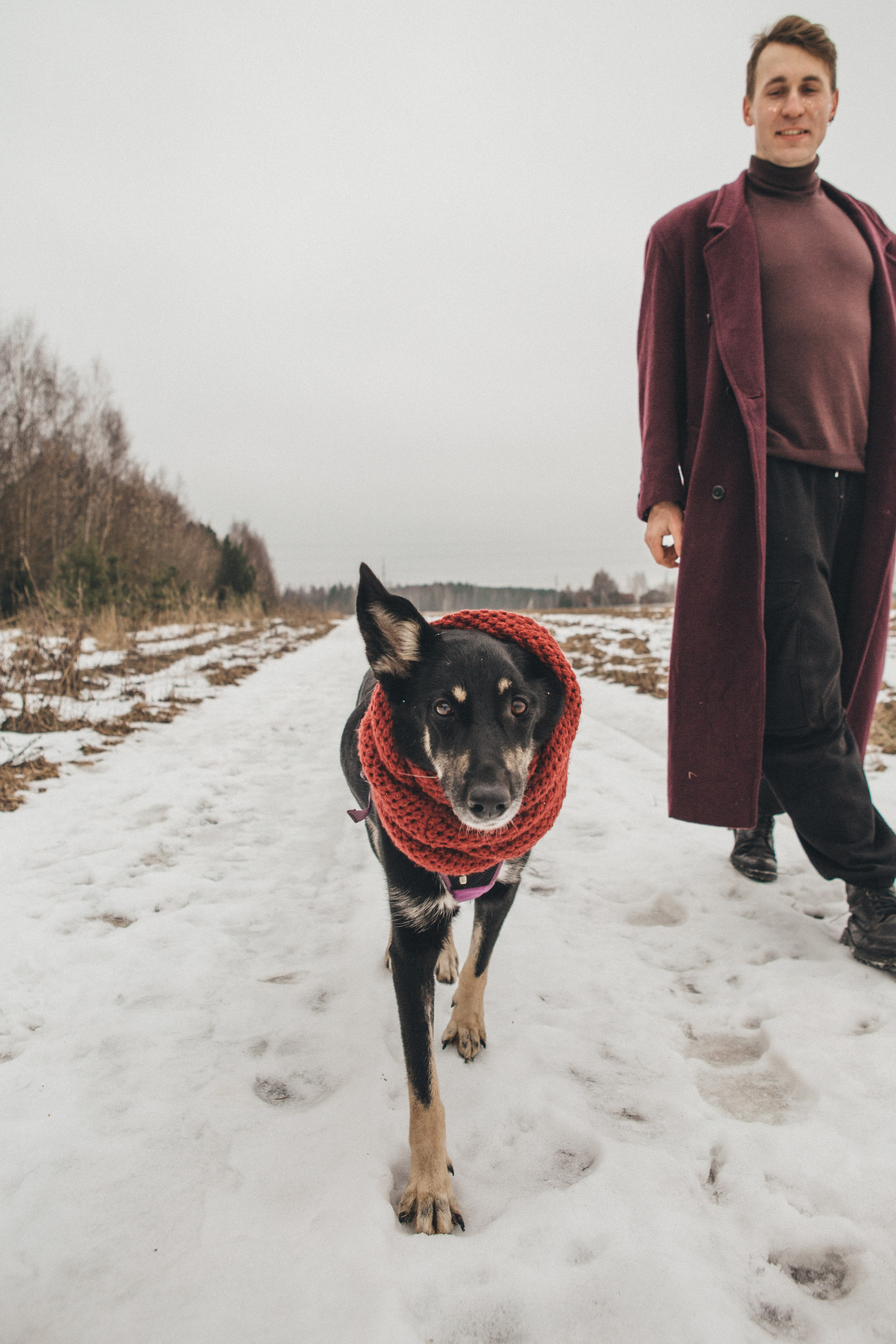 A cinematic tale of true love and unbreakable friendship between a man and a dog. Portrait, family and pet photographer in Cyprus, Ksenia Bourdelle