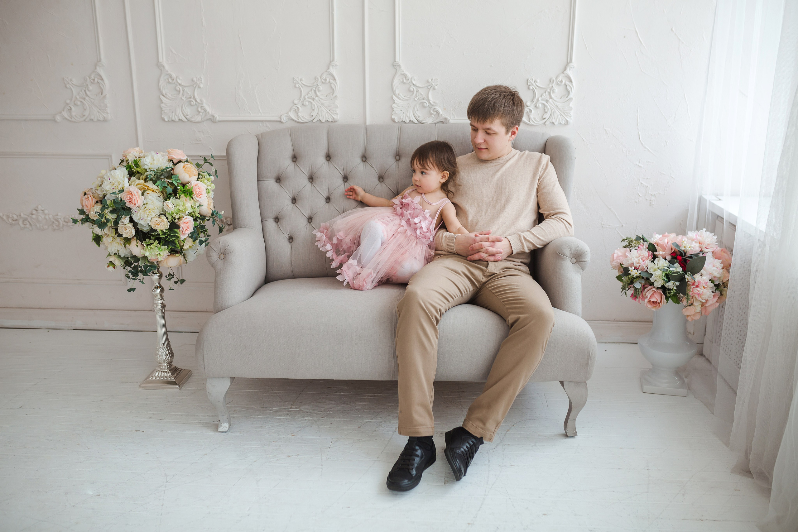 Сашеньке 2 года. Фотограф на Крещение, семейный фотограф в Москве