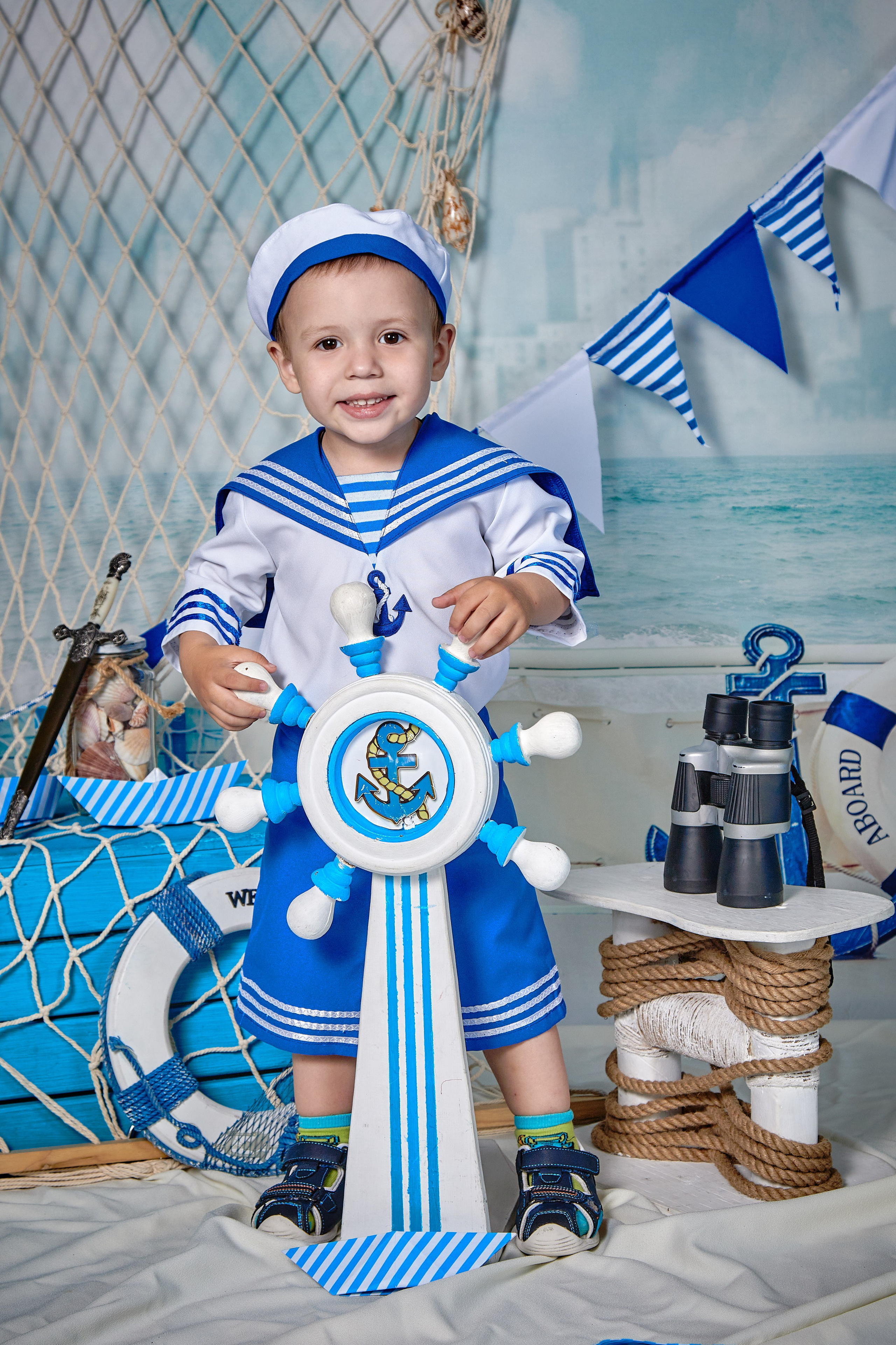 Морячка и моряк. Детская выездная фотостудия