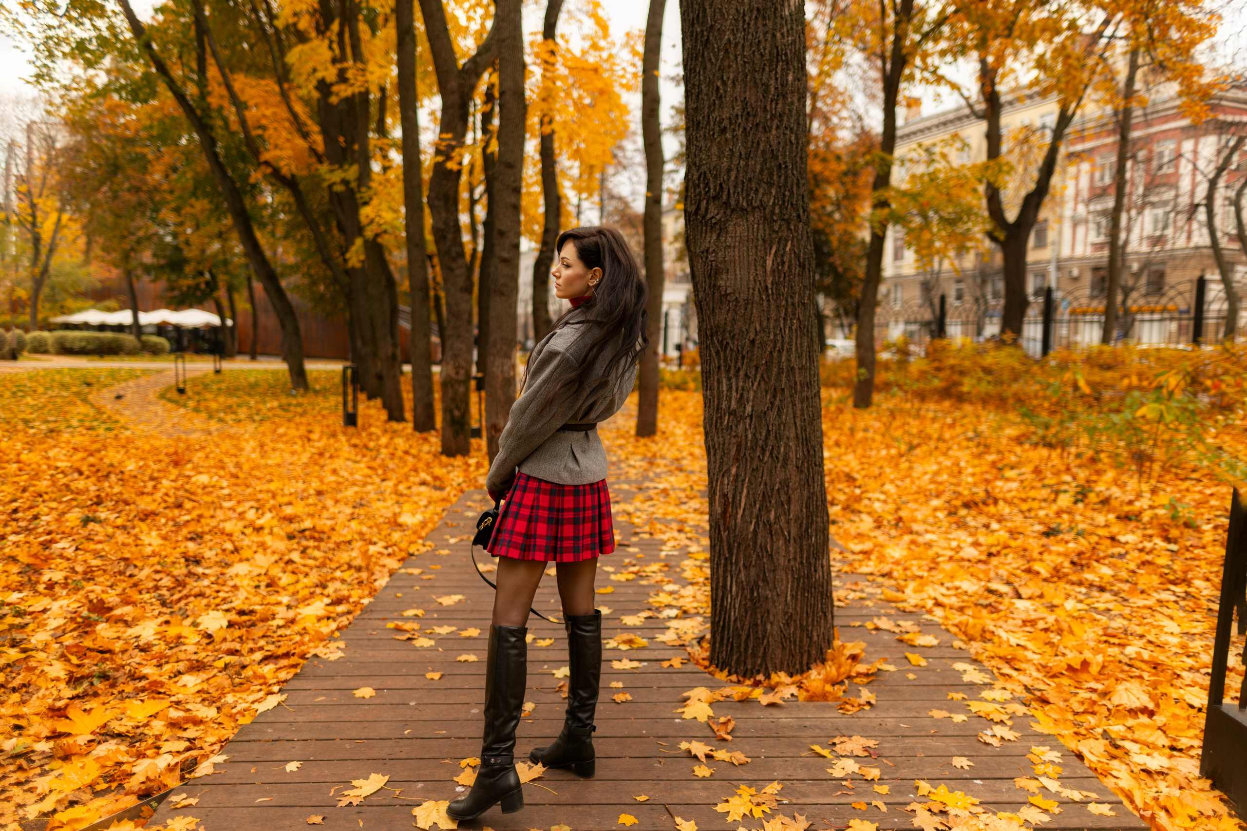 Фотосет с Екатериной в парке на осеннюю тему для «себя»