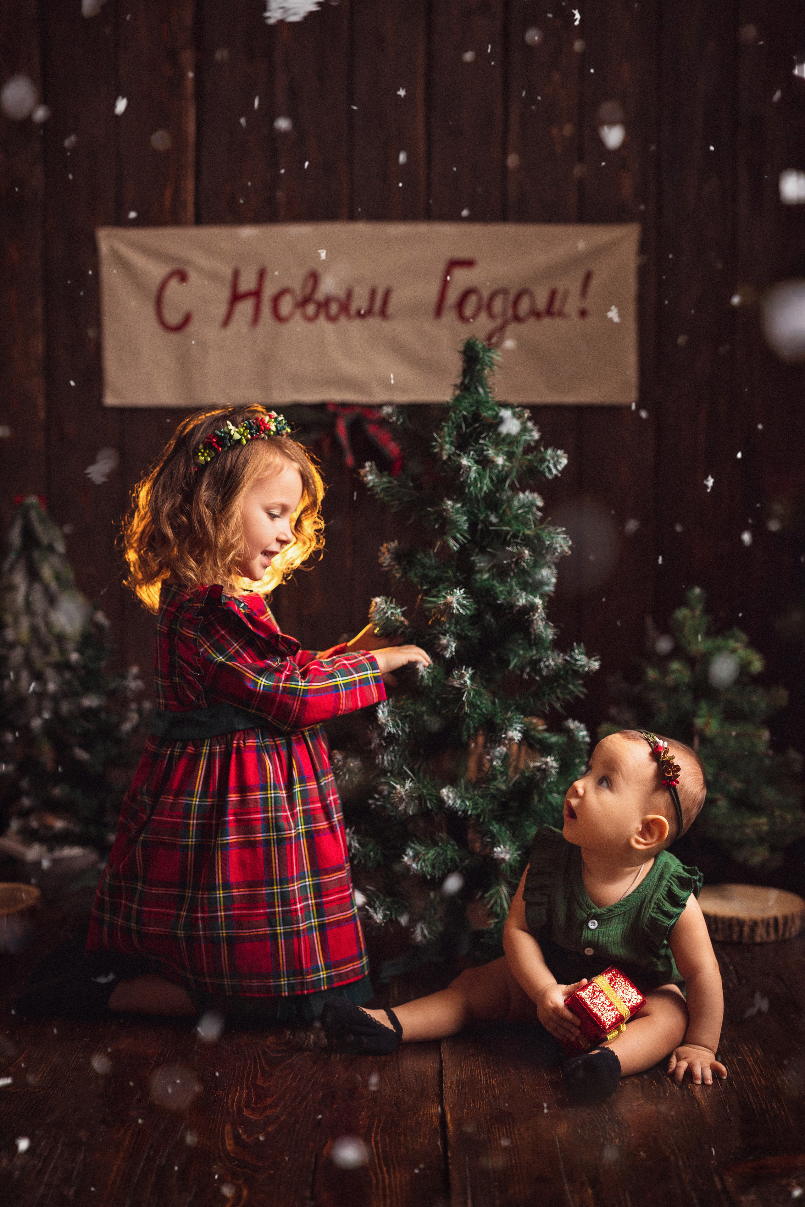 Новогодняя открытка. Семейный и детский фотограф в Краснодаре Анна Трашкова