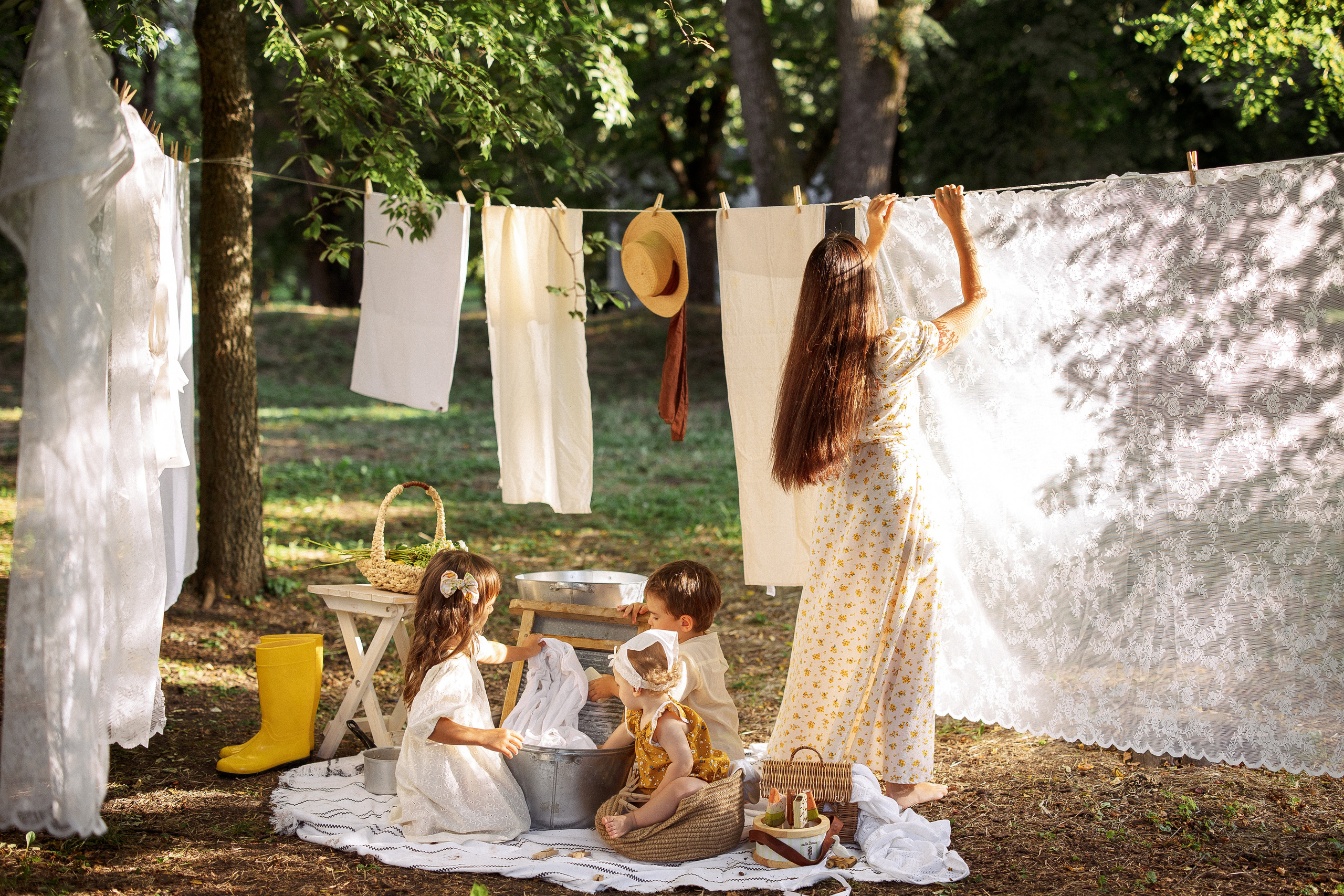«Стирка». Семейный и детский фотограф в Краснодаре Анна Трашкова