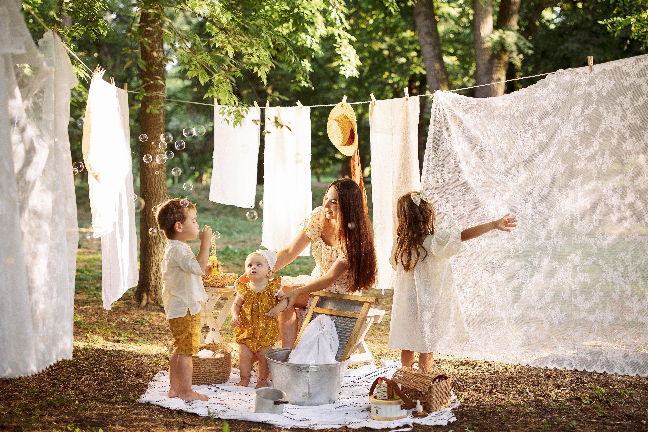 «Стирка». Семейный и детский фотограф в Краснодаре Анна Трашкова