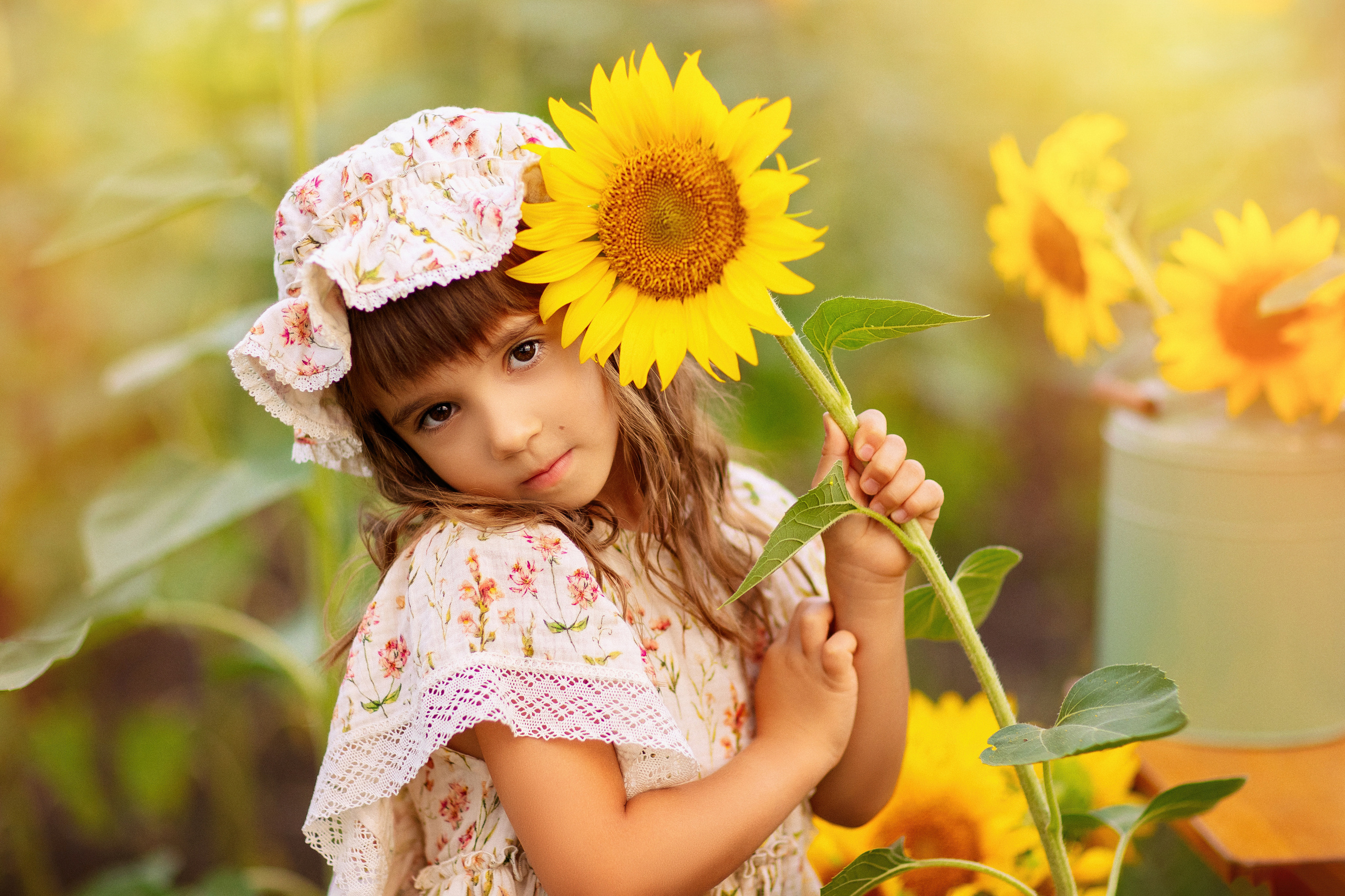 Фотосессия в подсолнухах в Краснодаре. Семейный и детский фотограф в Краснодаре Анна Трашкова