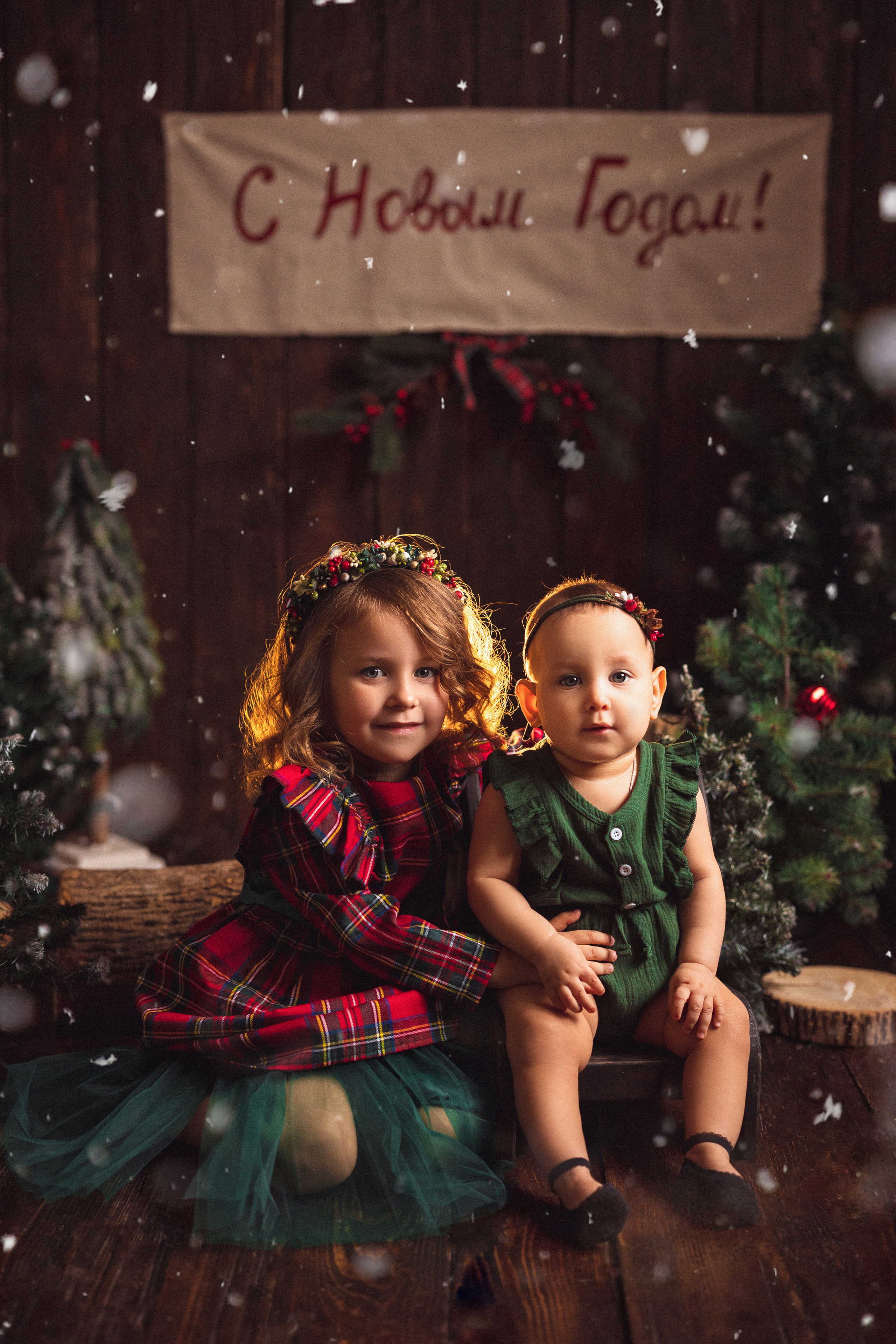 Новогодняя открытка. Семейный и детский фотограф в Краснодаре Анна Трашкова
