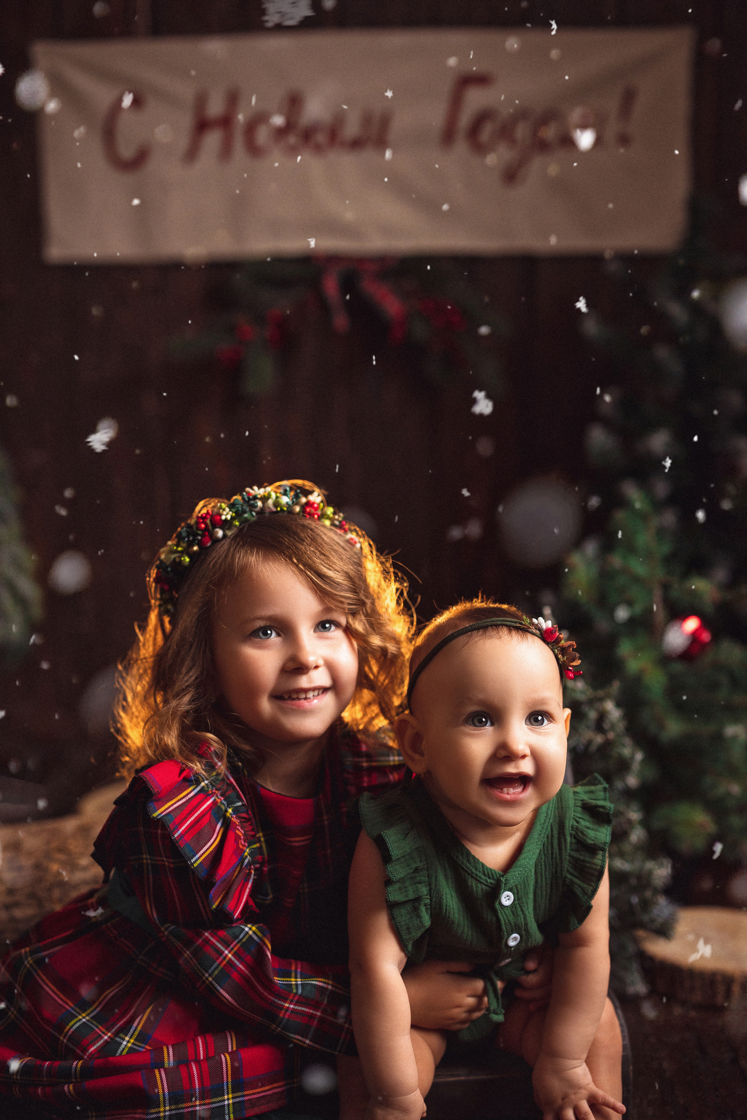 Новогодняя открытка. Семейный и детский фотограф в Краснодаре Анна Трашкова