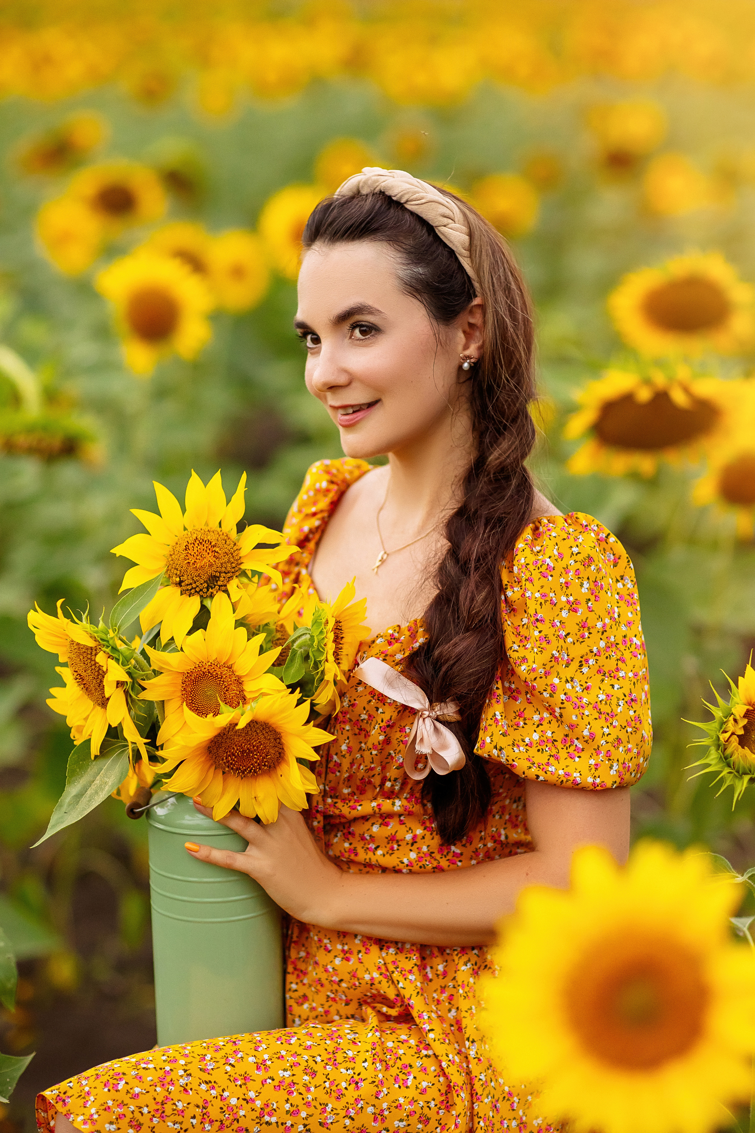 Фотосессия в подсолнухах в Краснодаре. Семейный и детский фотограф в Краснодаре Анна Трашкова