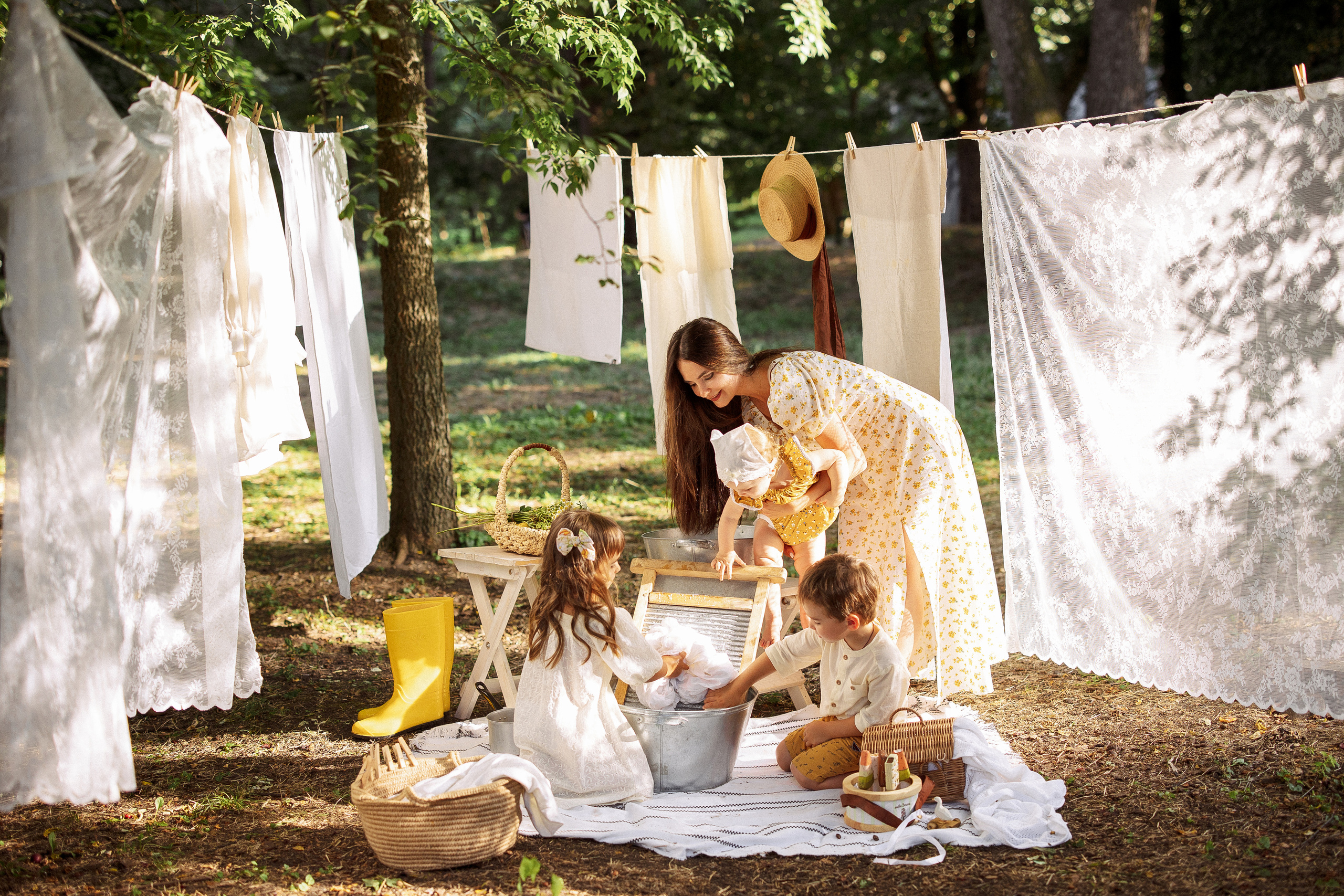 «Стирка». Семейный и детский фотограф в Краснодаре Анна Трашкова