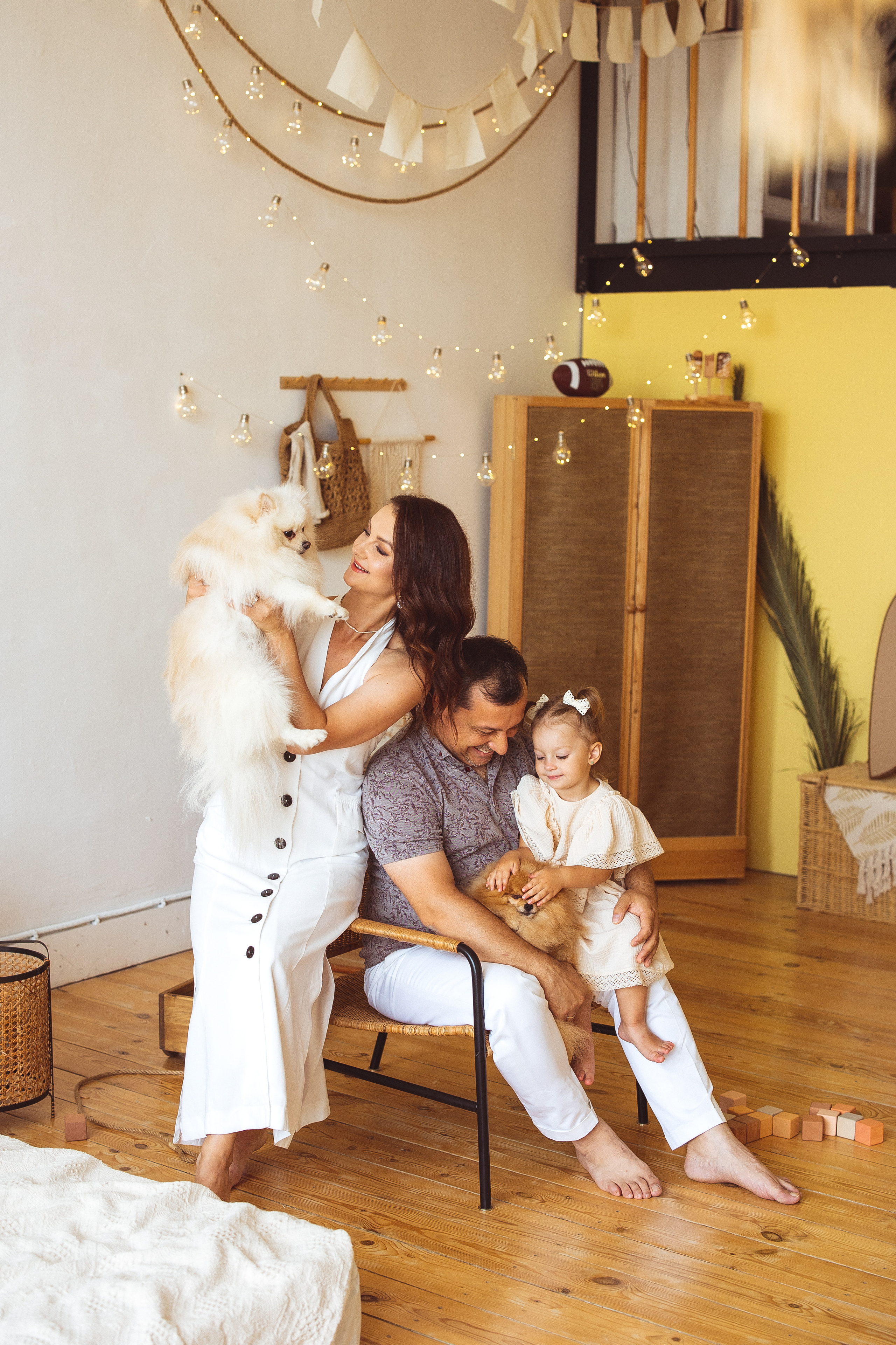 Собачки (шпицы). Семейный и детский фотограф в Краснодаре Анна Трашкова