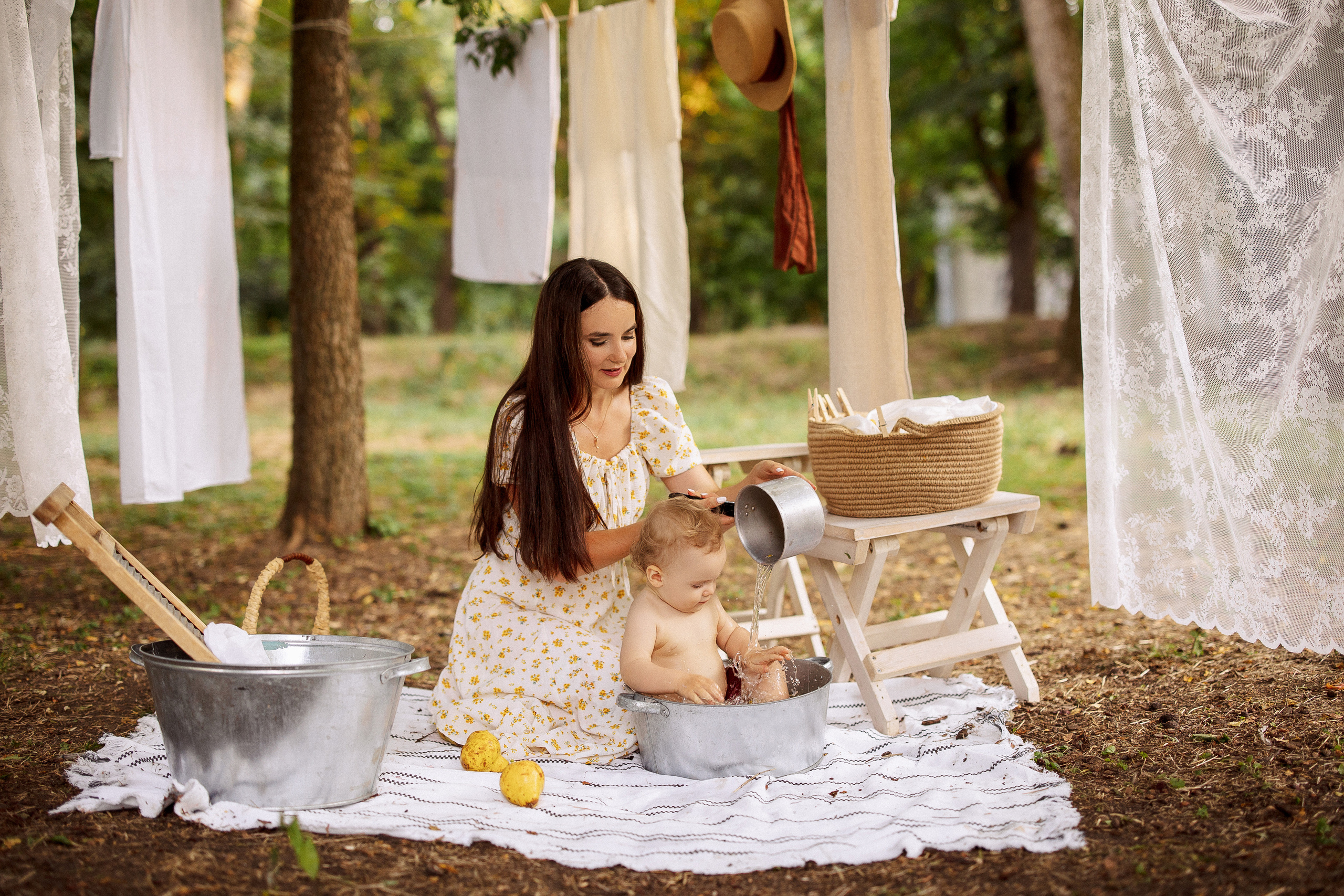«Стирка». Семейный и детский фотограф в Краснодаре Анна Трашкова