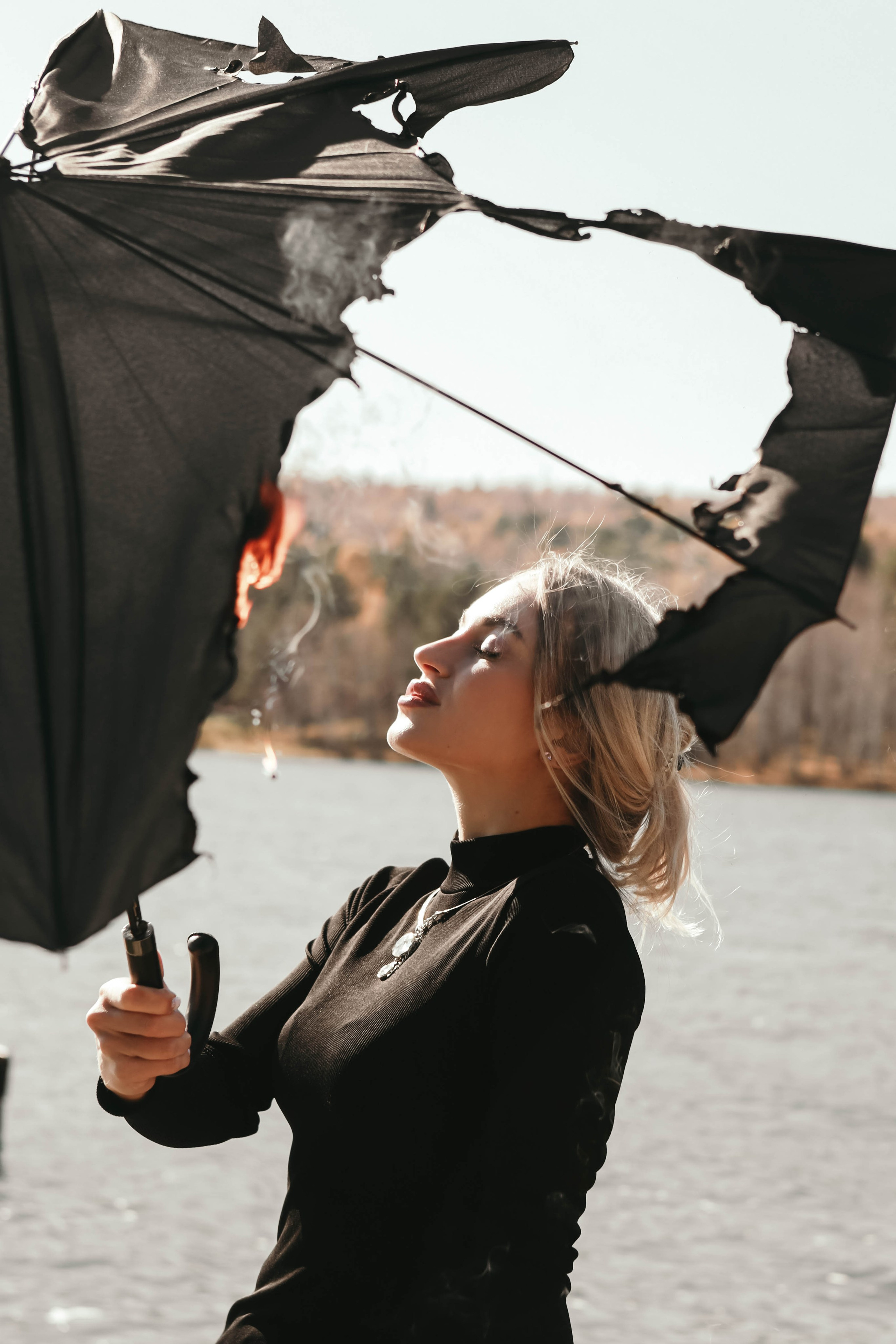 Кристина с зонтом. Фотограф в Иркутске