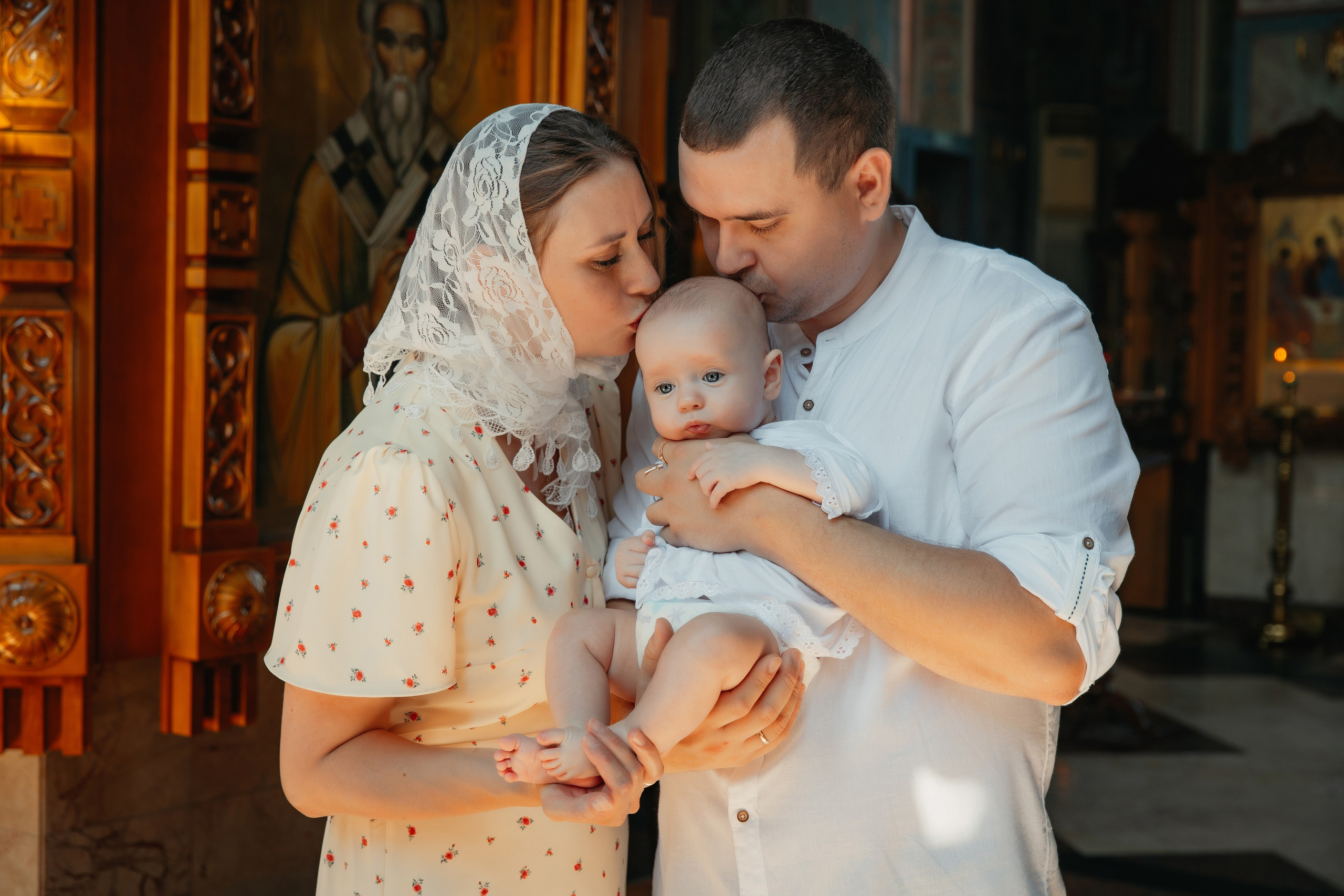 Таинство Крещения Михаила. Свадебный и Семейный Фотограф в Краснодаре