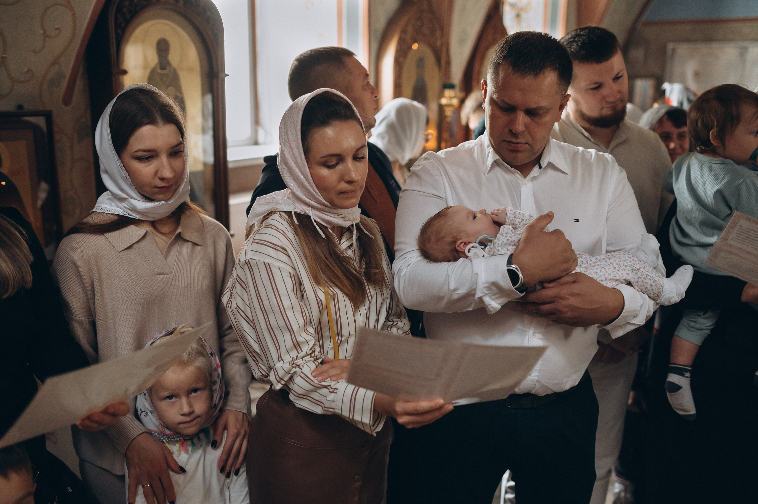 Крещение Вероники. Семейный фотограф Карпова Анна