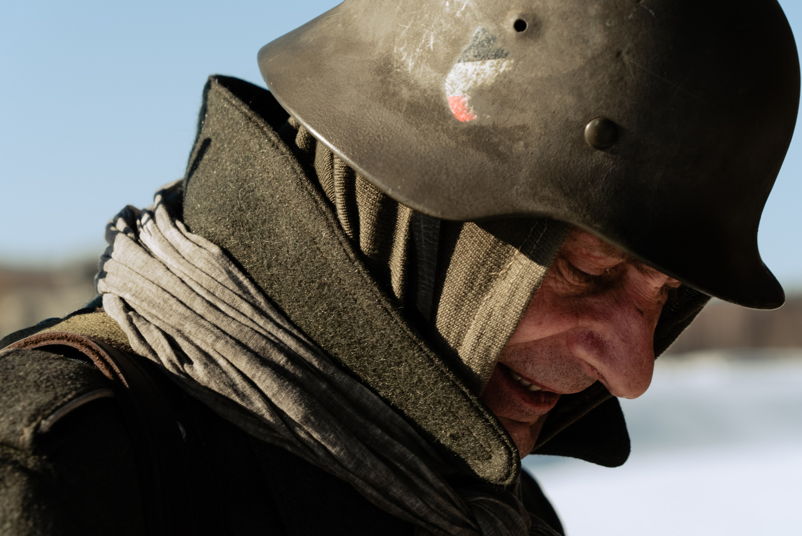 На съемках фильма «Июньская полынь». Мария Колесникова