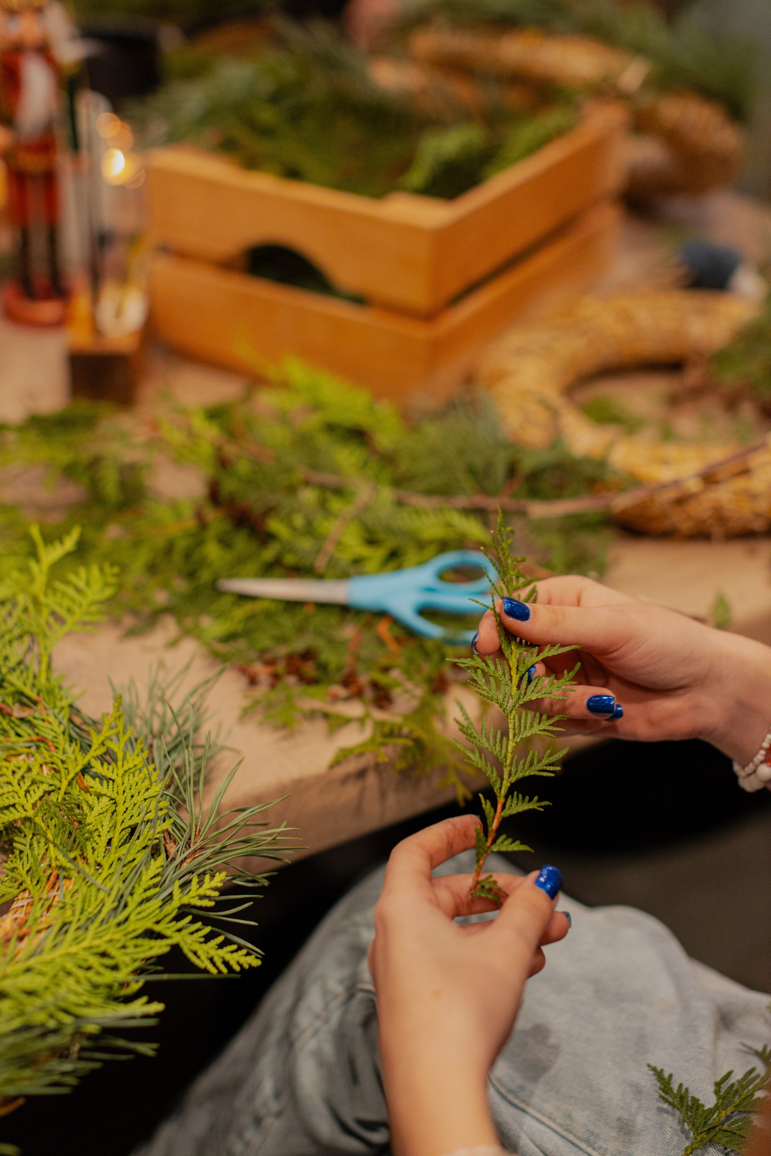 Мк Новогодний Венок. Анастасия Ракчеева Художник
