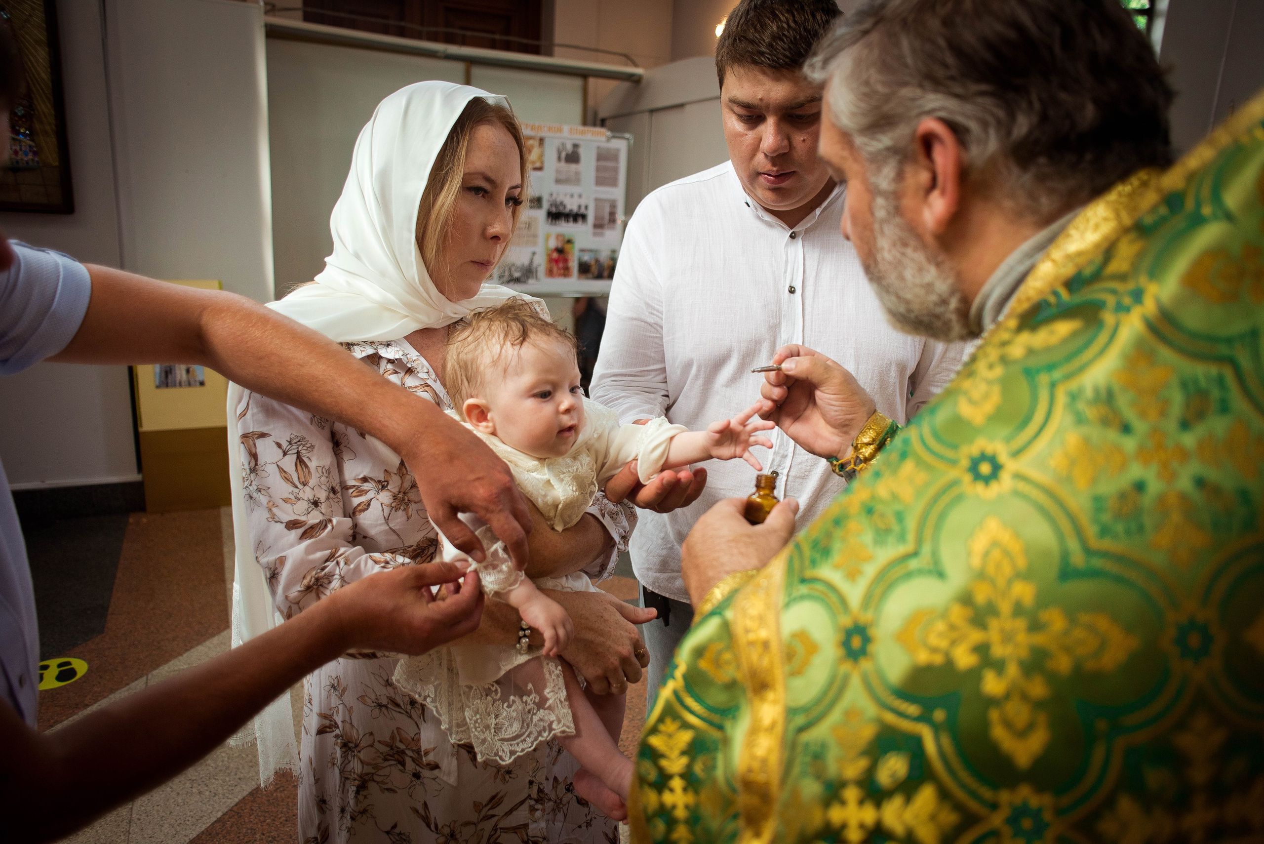Крещение Варвары. Свадебный и семейный фотограф Яна Стражева. Волгоград, Москва