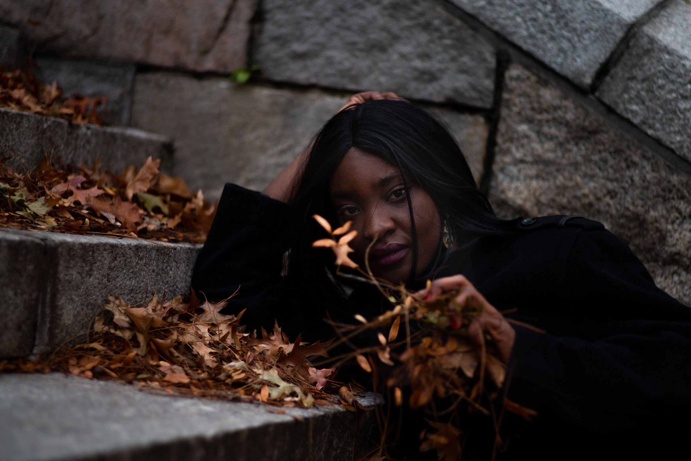 Photosession in New York City, at Hudson riverfront
